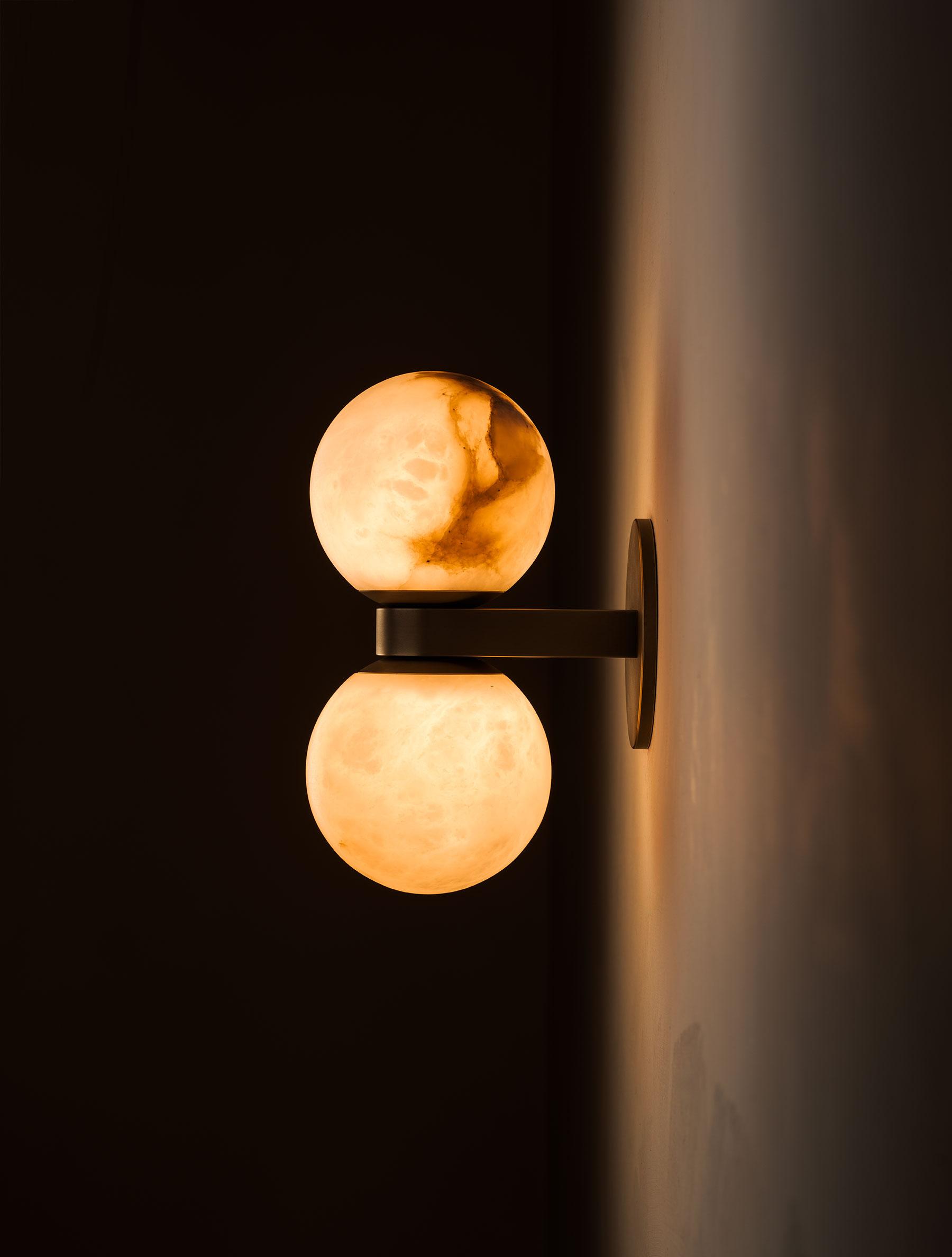 Lush Applique Murale Globe Albâtre Moderne - Neutralighting