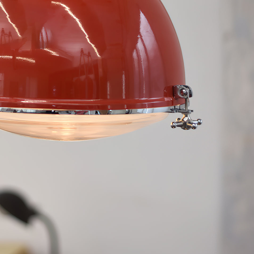 Dunlop Modern Minimalist Red Metal Pendant Lamp - Lamp Copper