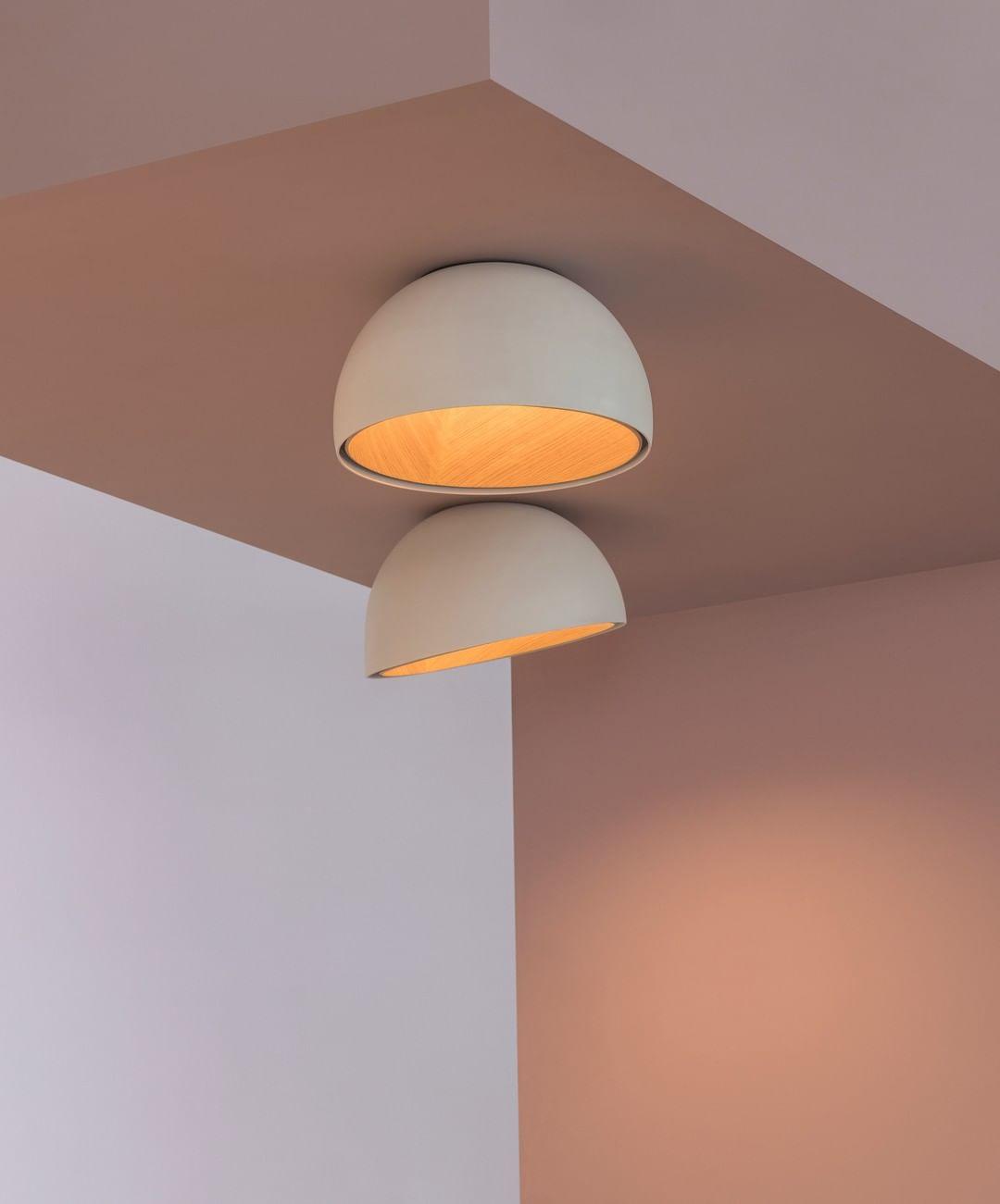 Ceiling Lamp Dome Wood Interior Warm Modern Minimalist - Letslighting