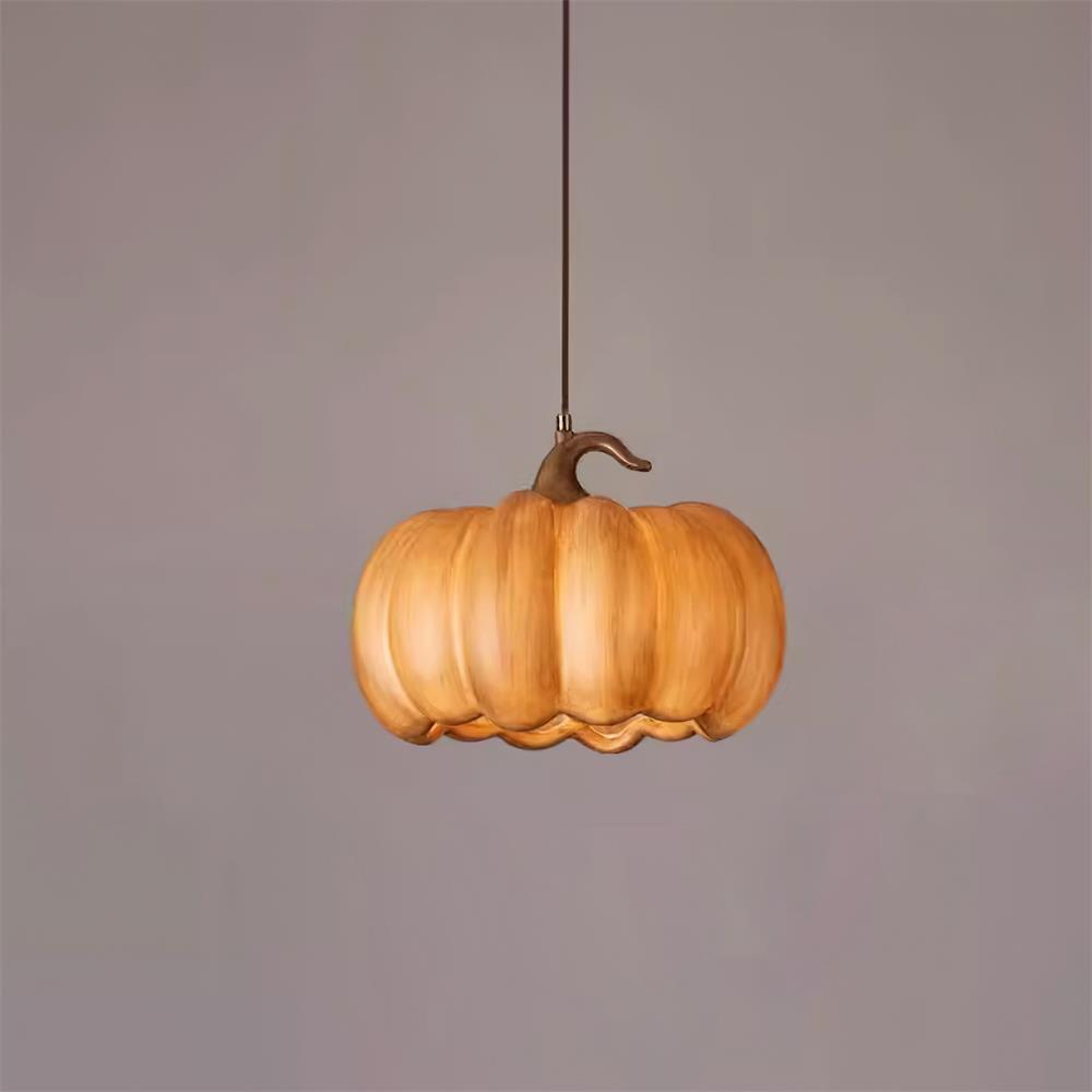 Duzy Pumpkin Pendant Lamp Resin Vintage Japanese - Letslighting
