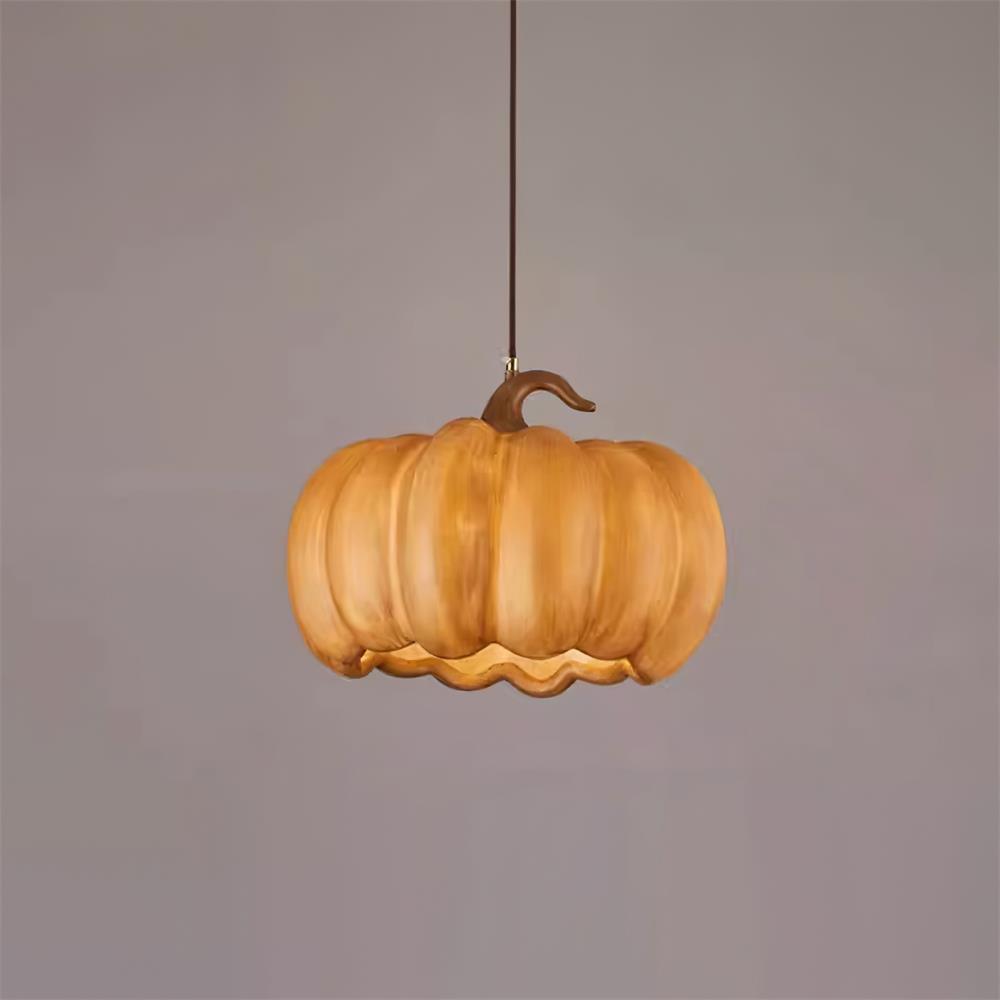 Duzy Pumpkin Pendant Lamp Resin Vintage Japanese - Letslighting