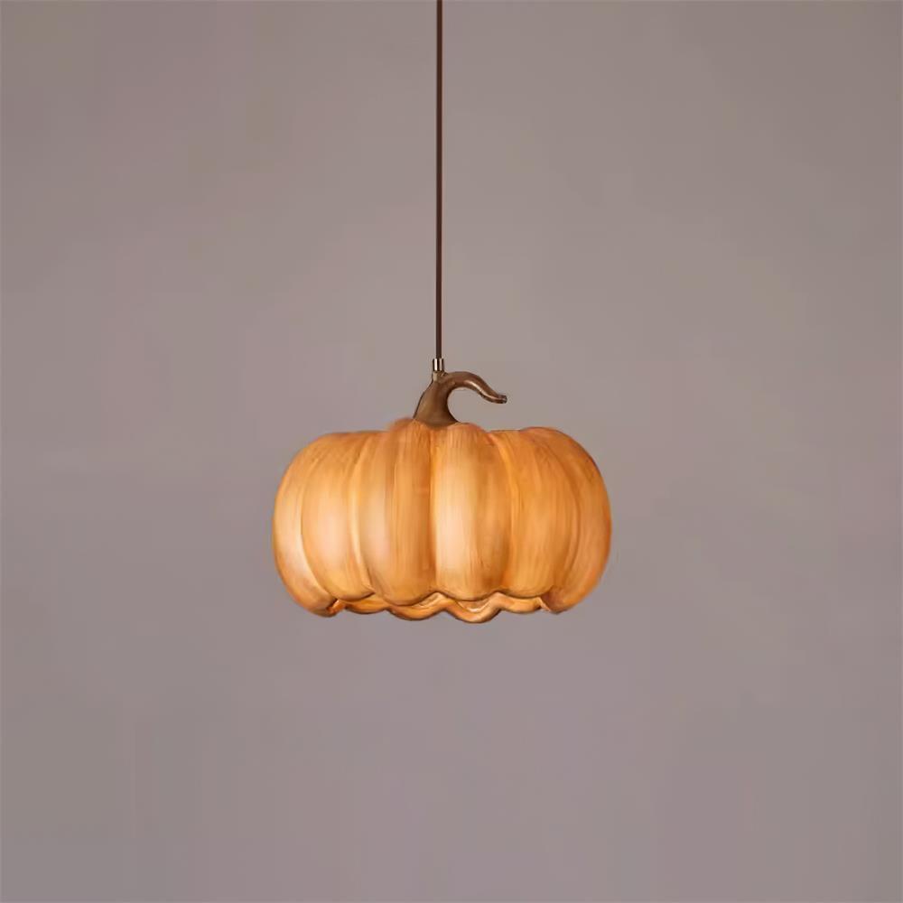 Duzy Pumpkin Pendant Lamp Resin Vintage Japanese - Letslighting
