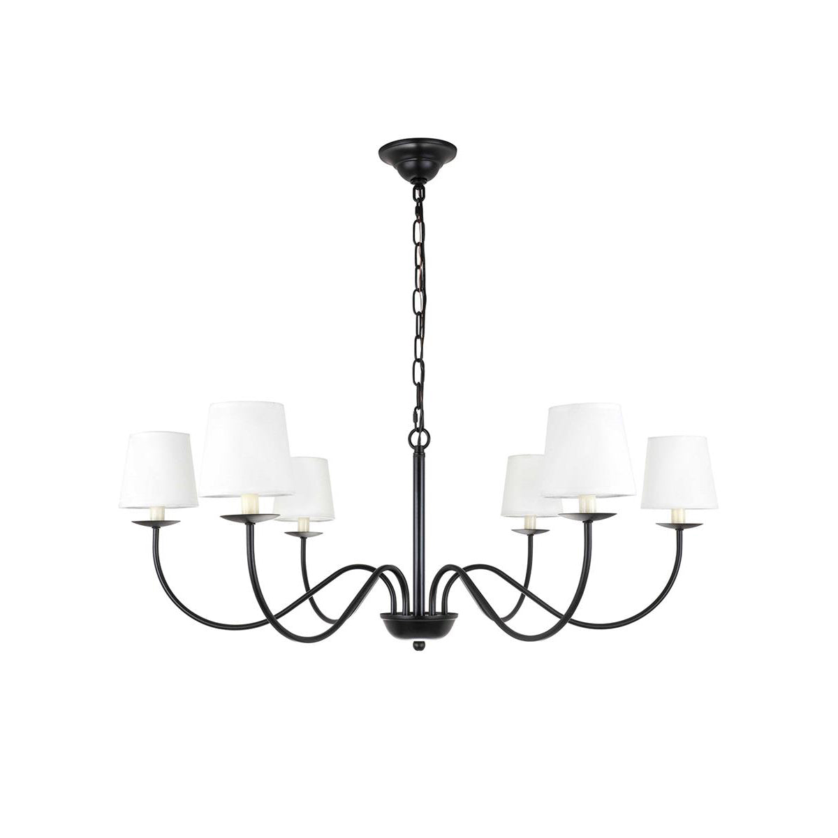 Amble Vintage Industrial Brass Fabric Chandelier - Lamp Copper