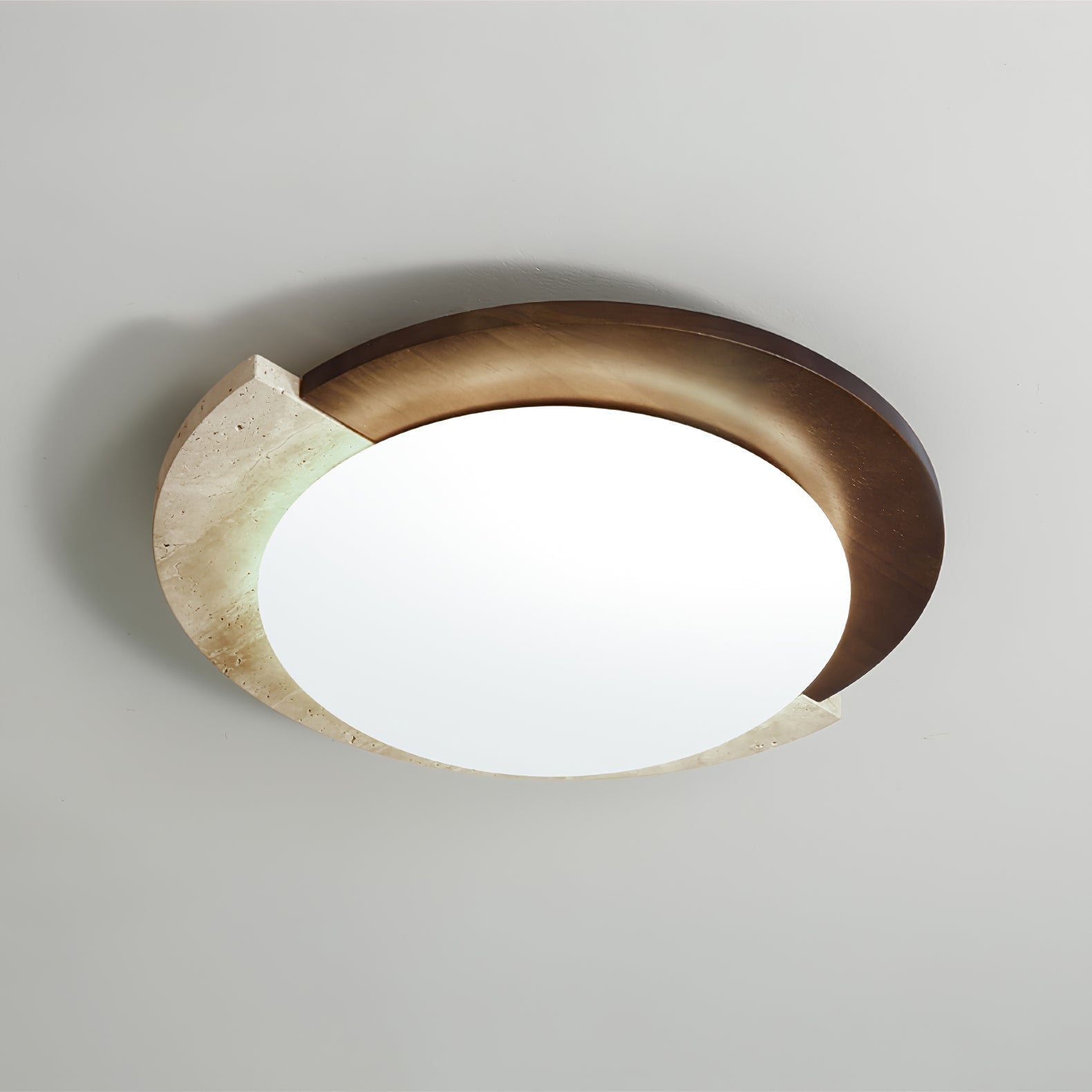 Ivnoran Arc-Bord Travertin Plafonnier - Neutralighting