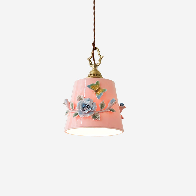 Eden Lampe Pendante Céramique Florale - Neutralighting