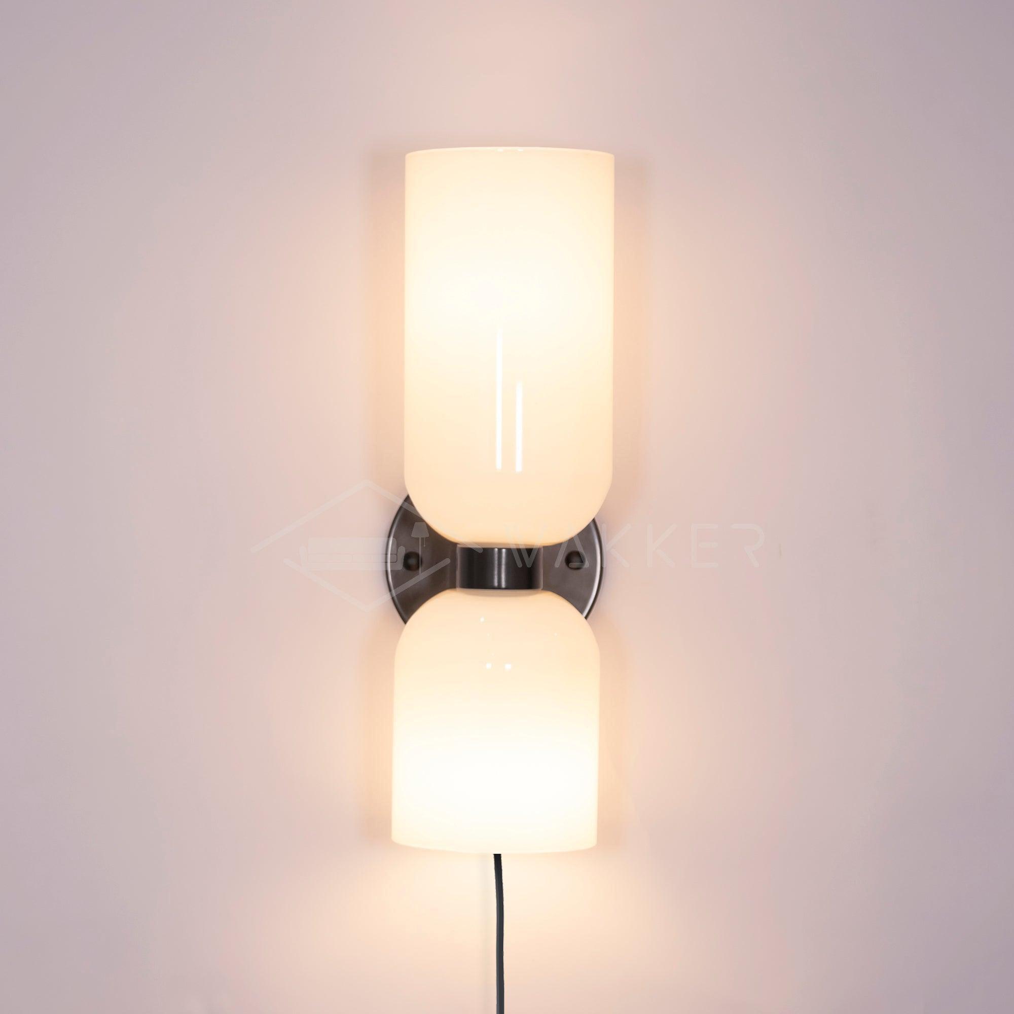 Lylaearis Nordic Art Plug-In Glass Wall Lamp - Neutralighting
