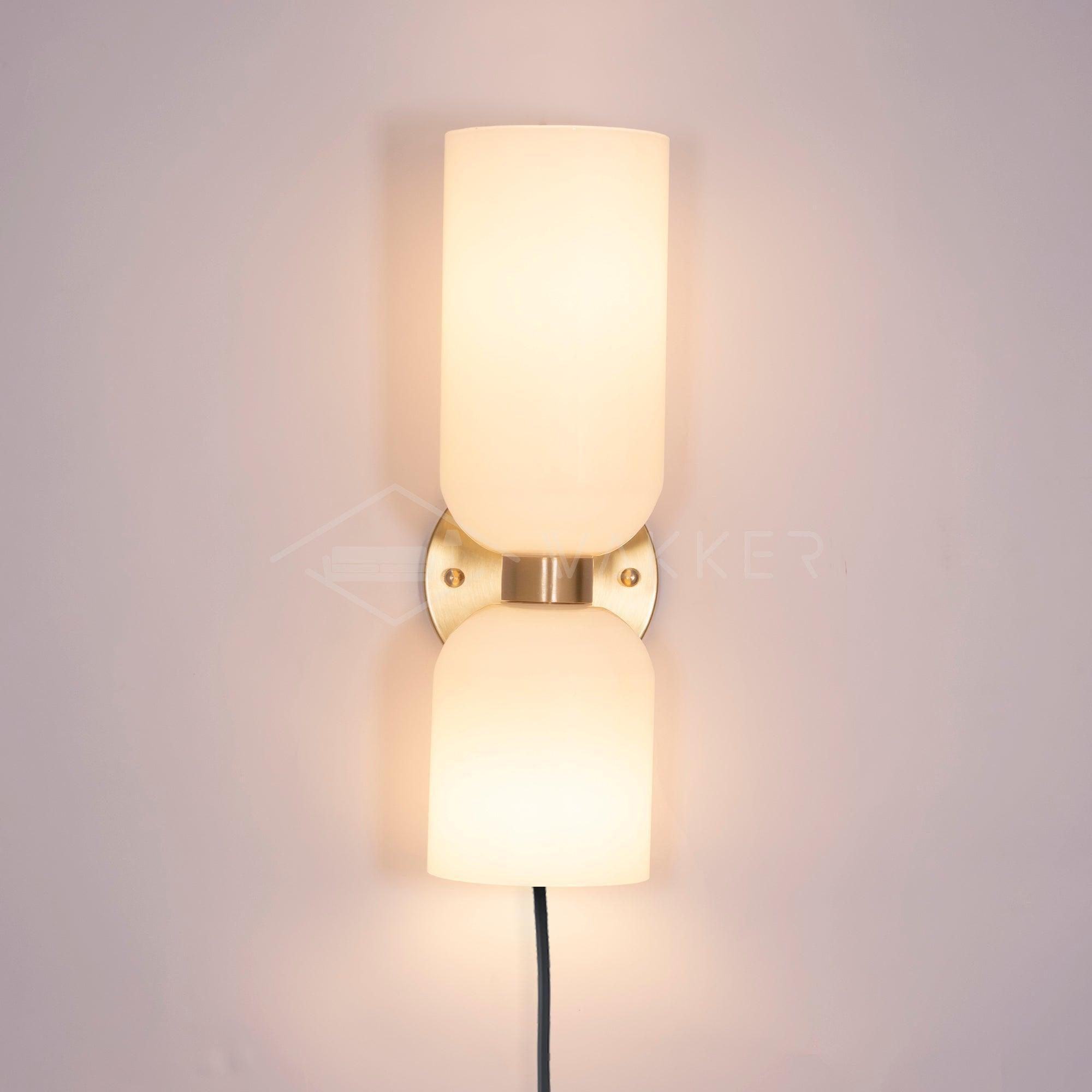 Lylaearis Nordic Art Plug-In Glass Wall Lamp - Neutralighting
