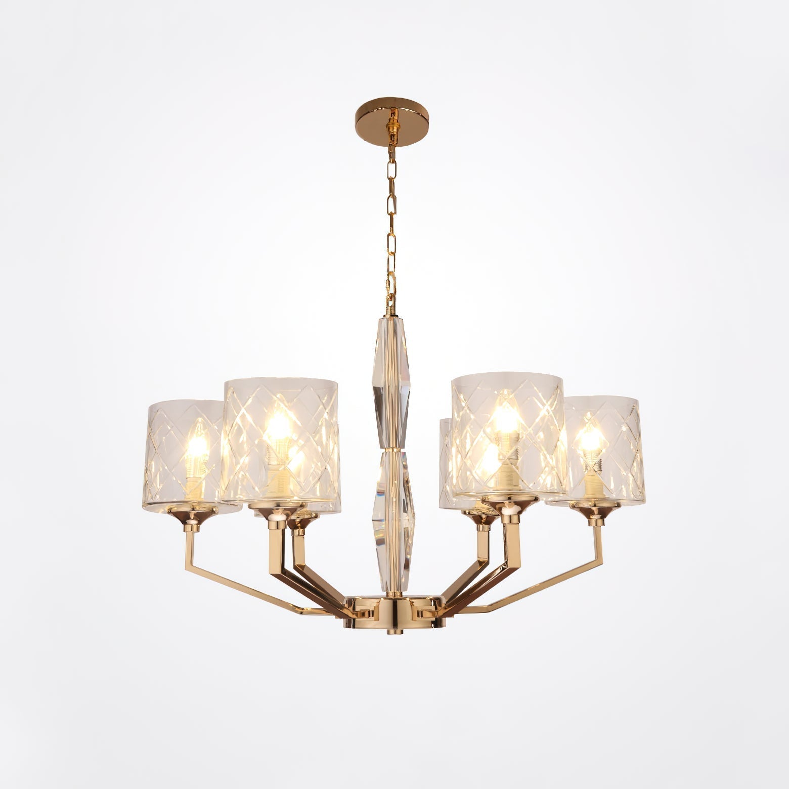 Dew Lustre Laiton Verre Luxe Postmoderne - Neutralighting