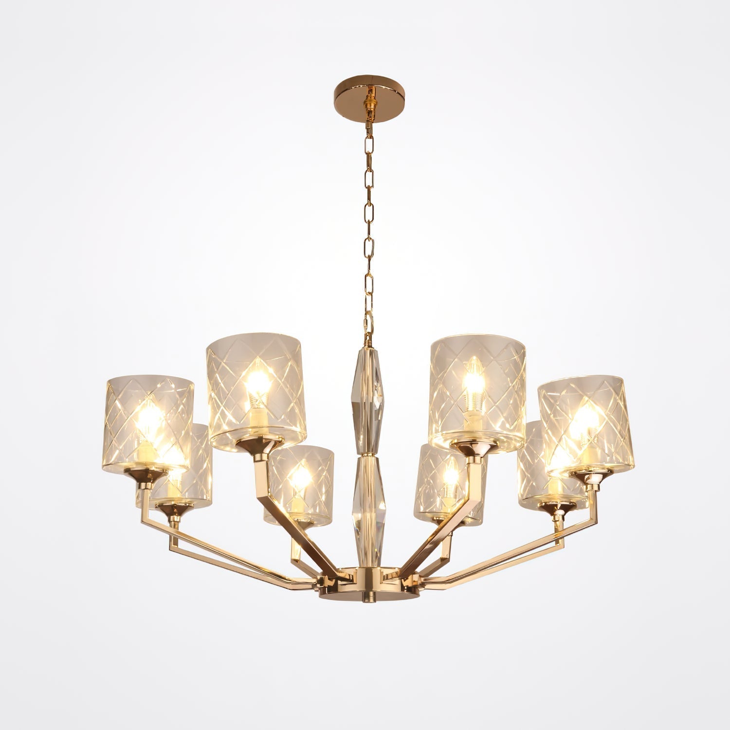Dew Lustre Laiton Verre Luxe Postmoderne - Neutralighting