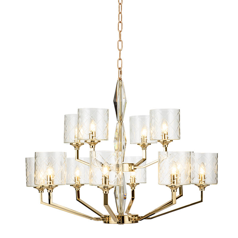 Dew Lustre Laiton Verre Luxe Postmoderne - Neutralighting