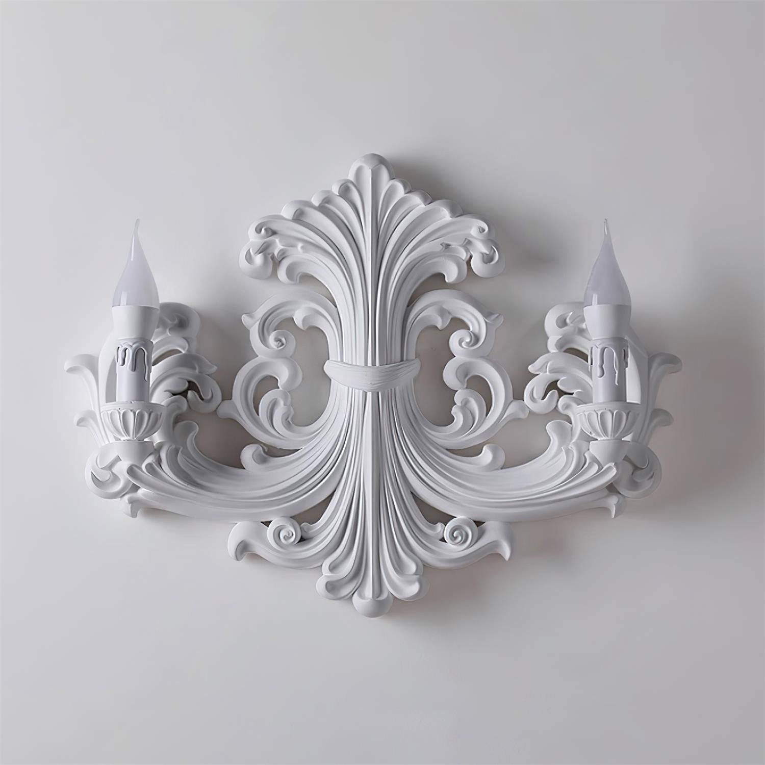 Virelli Applique Murale Sculpturale Bras en Plâtre en Forme de Bougie Éclairage Ascendant Élégant - Neutralighting