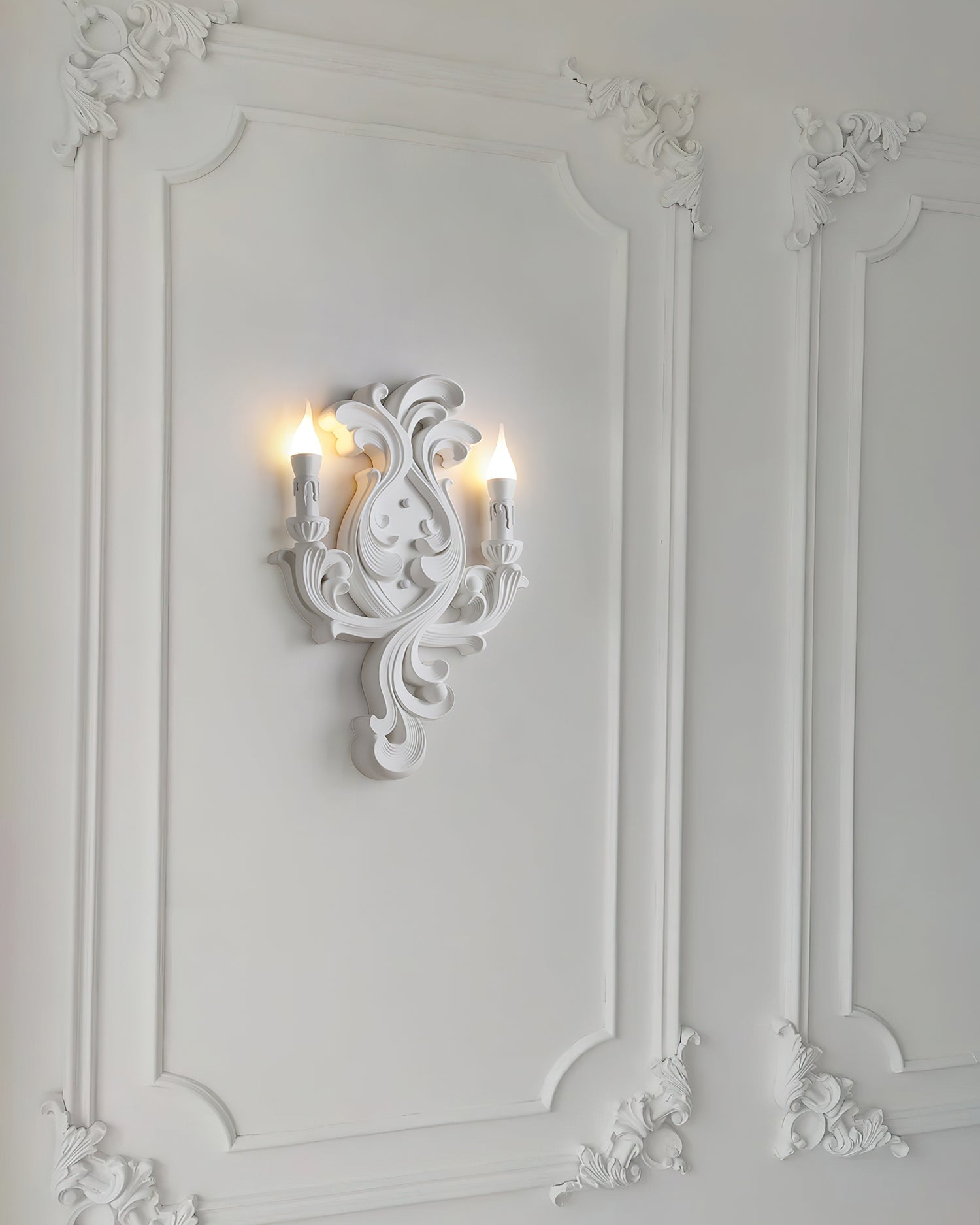 Virelli Applique Murale Sculpturale Bras en Plâtre en Forme de Bougie Éclairage Ascendant Élégant - Neutralighting