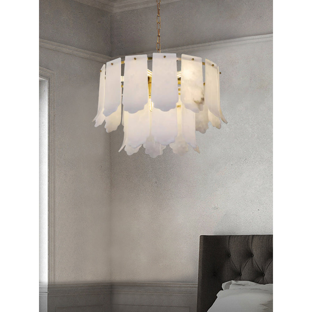 Hue Lustre Laiton Albâtre Luxe Postmoderne - Neutralighting