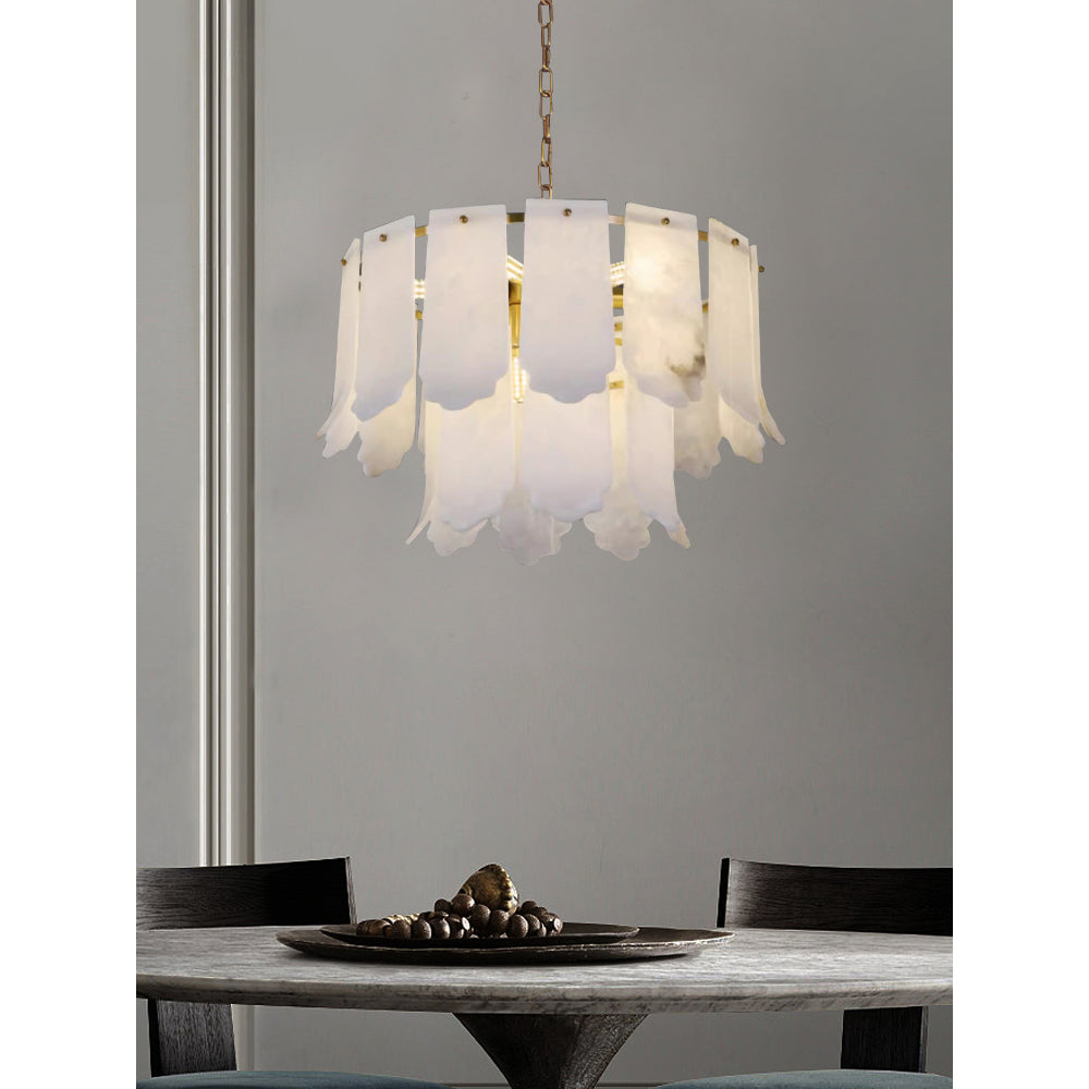 Hue Lustre Laiton Albâtre Luxe Postmoderne - Neutralighting