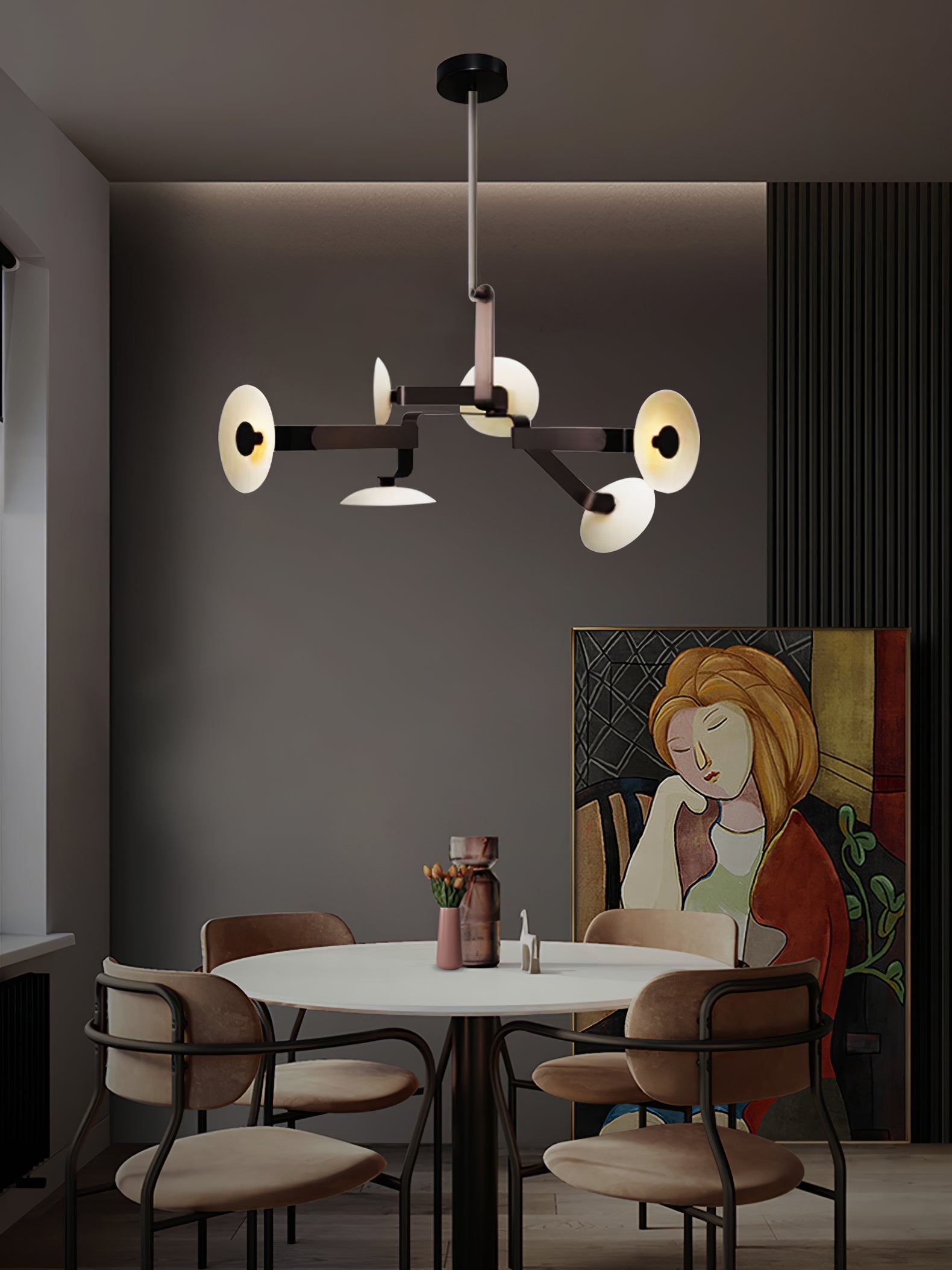 Jade Lustre Métal Marron Créativité Individuelle - Neutralighting