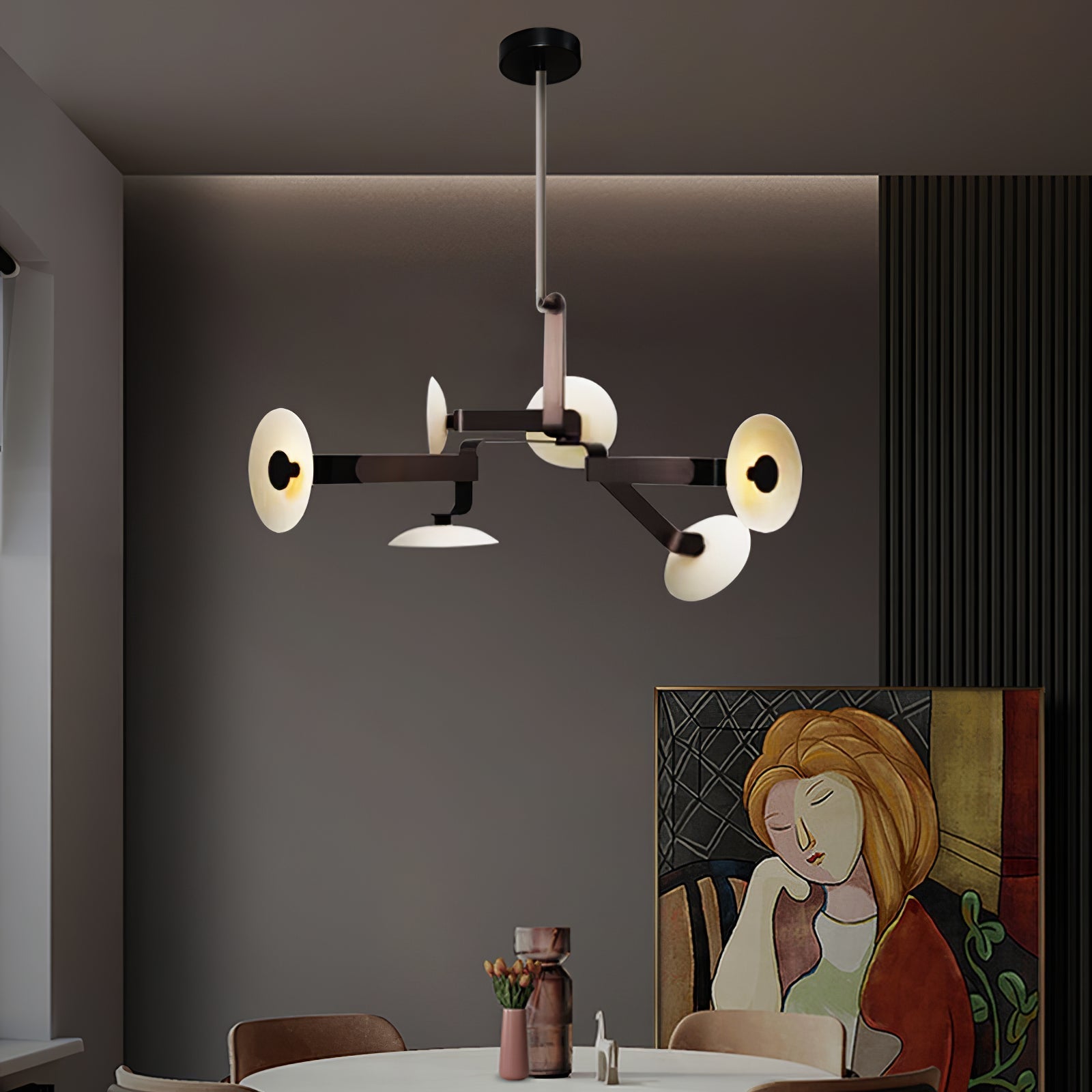 Jade Lustre Métal Marron Créativité Individuelle - Neutralighting