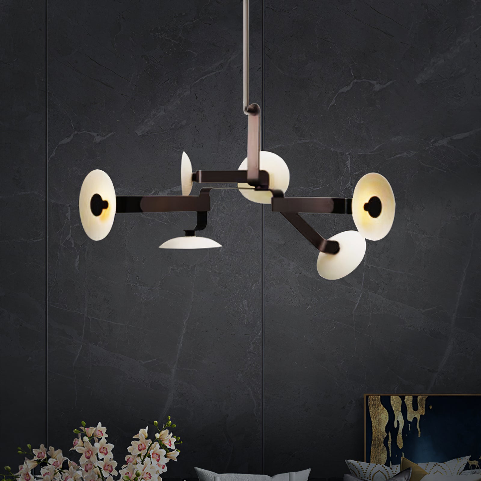 Jade Lustre Métal Marron Créativité Individuelle - Neutralighting