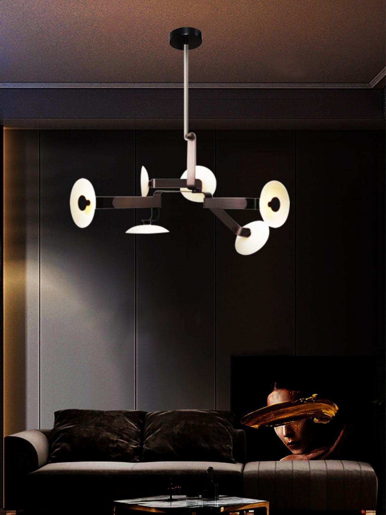 Jade Lustre Métal Marron Créativité Individuelle - Neutralighting