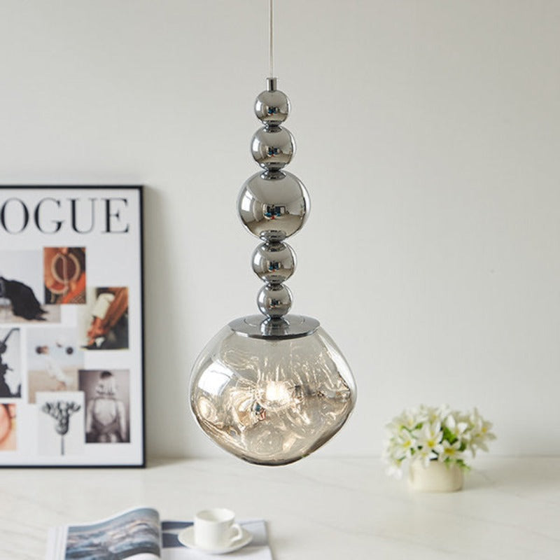 Valentina Suspension Luminaire LED Retro Chrome Métal/Acrylique Chambre Salon - Neutralighting