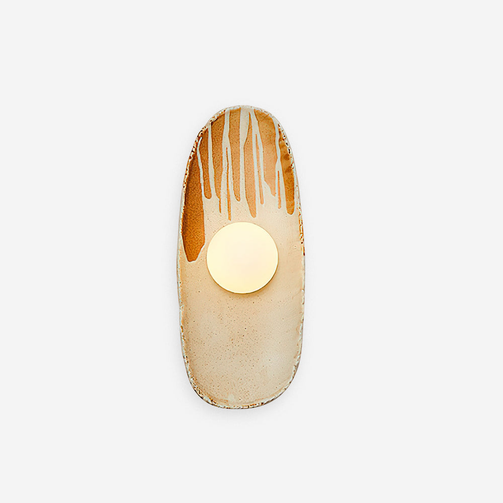 Halien Applique murale Corps en céramique Diffuseur en verre Lumière d'accent artistique - Neutralighting