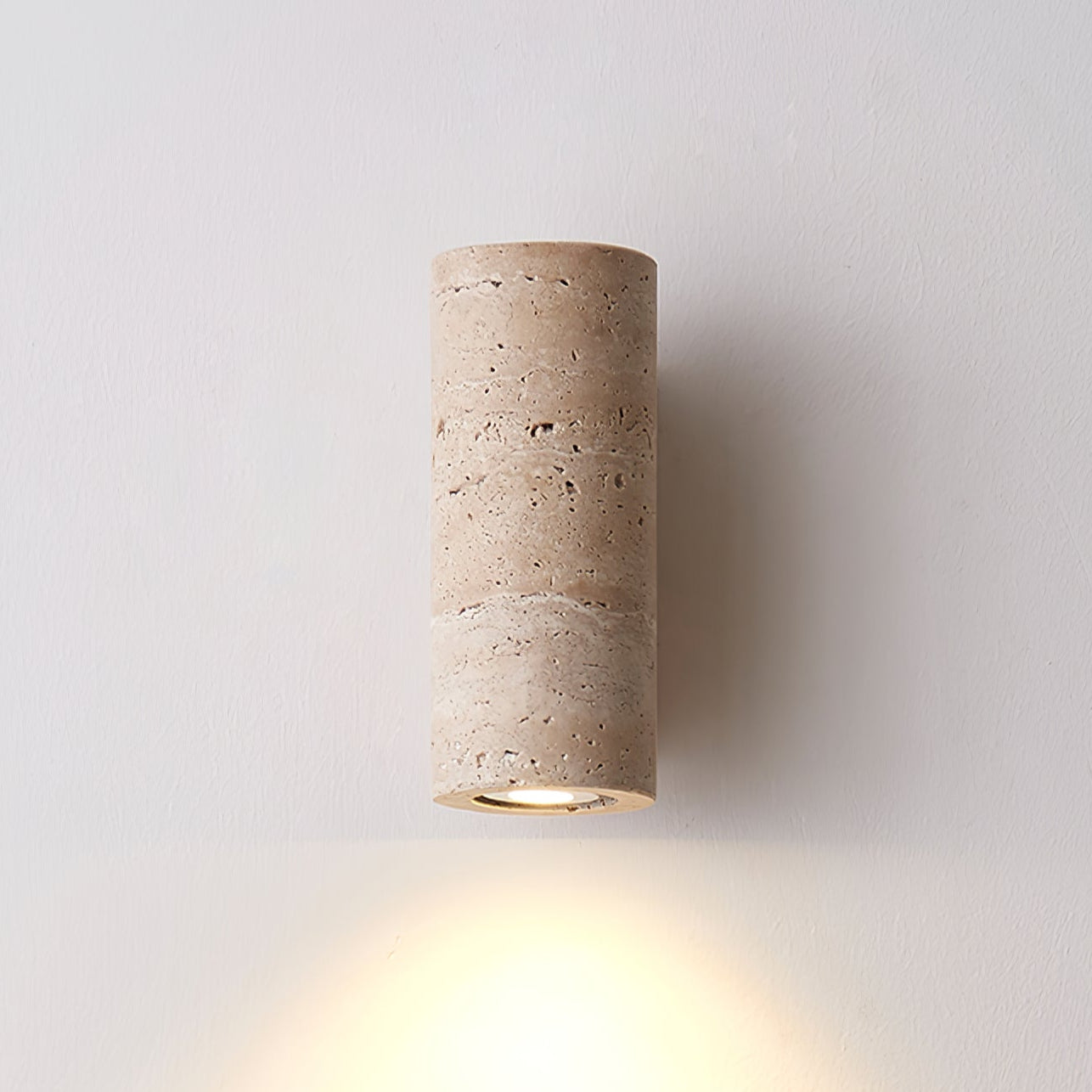 Nula Applique Murale en Travertin Naturel - Neutralighting