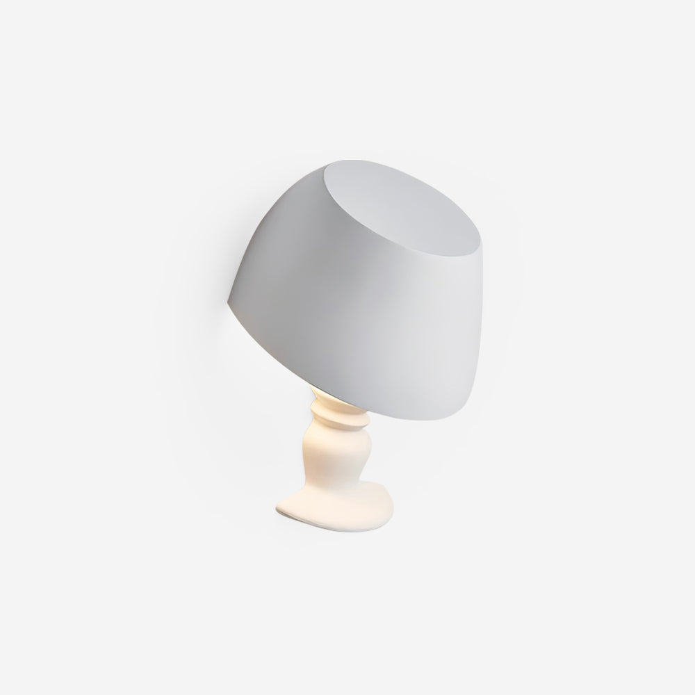 Wall Light Sculptural Plaster Form Uplighting Ambient Minimalist - Letslighting