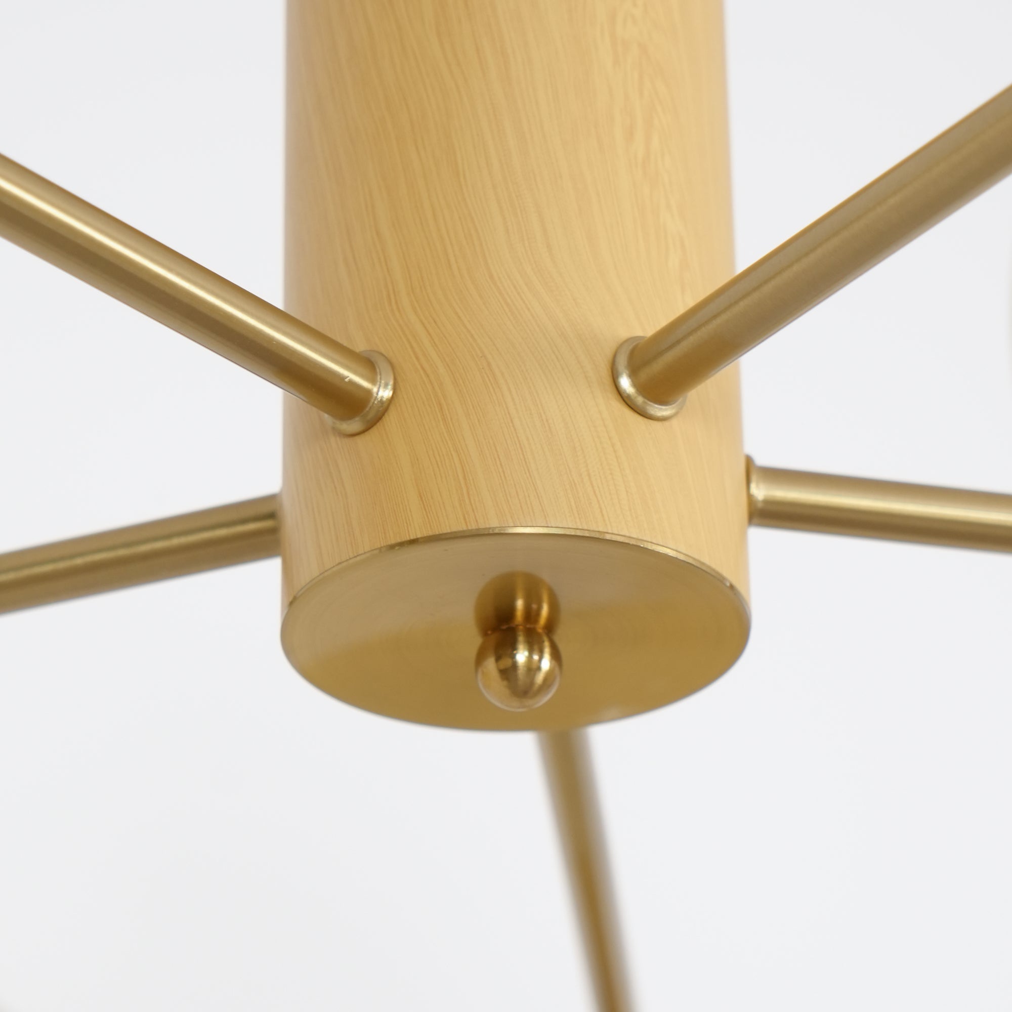 Nova Chandelier Métal Verre Kaki Naturel Salon - Neutralighting