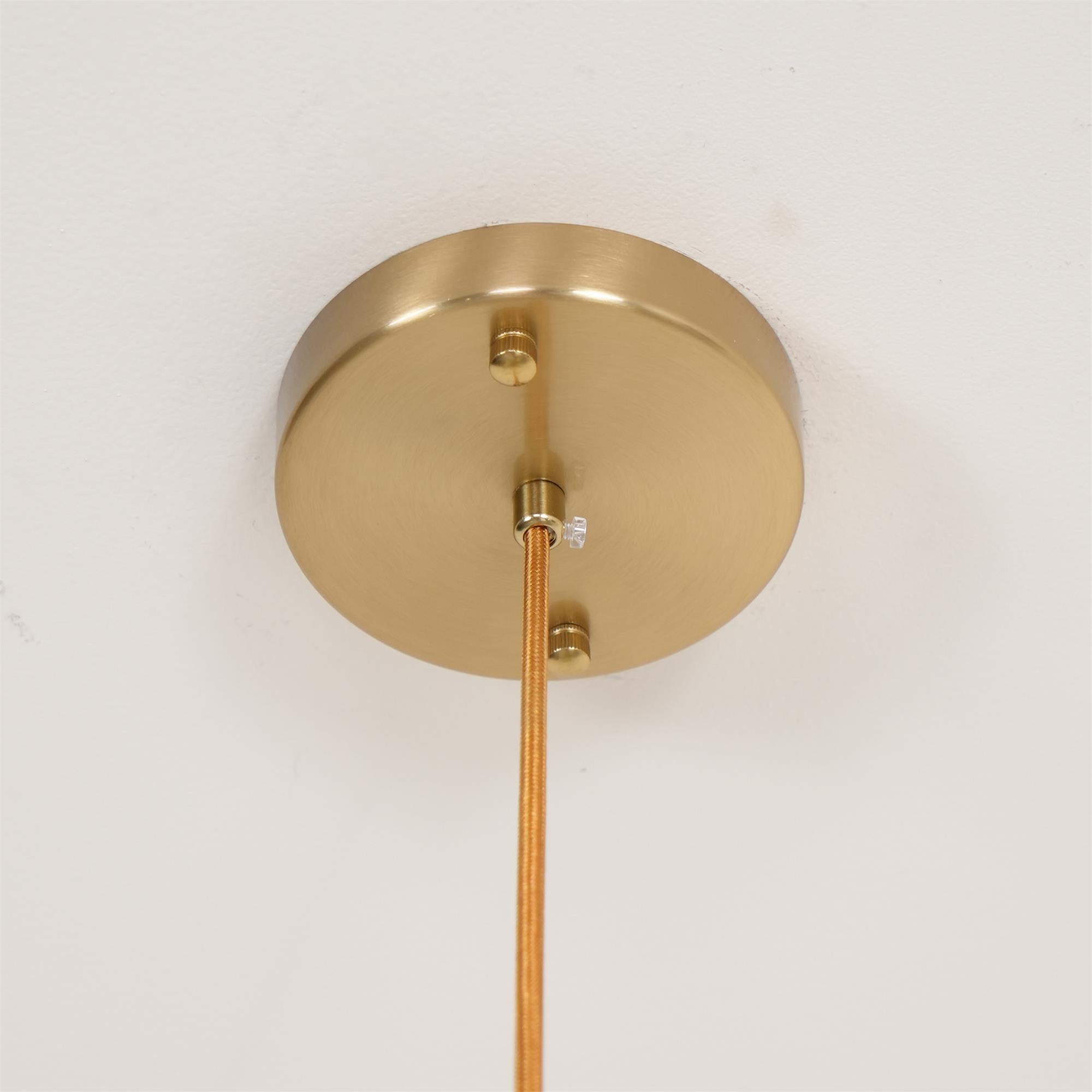Nova Chandelier Métal Verre Kaki Naturel Salon - Neutralighting
