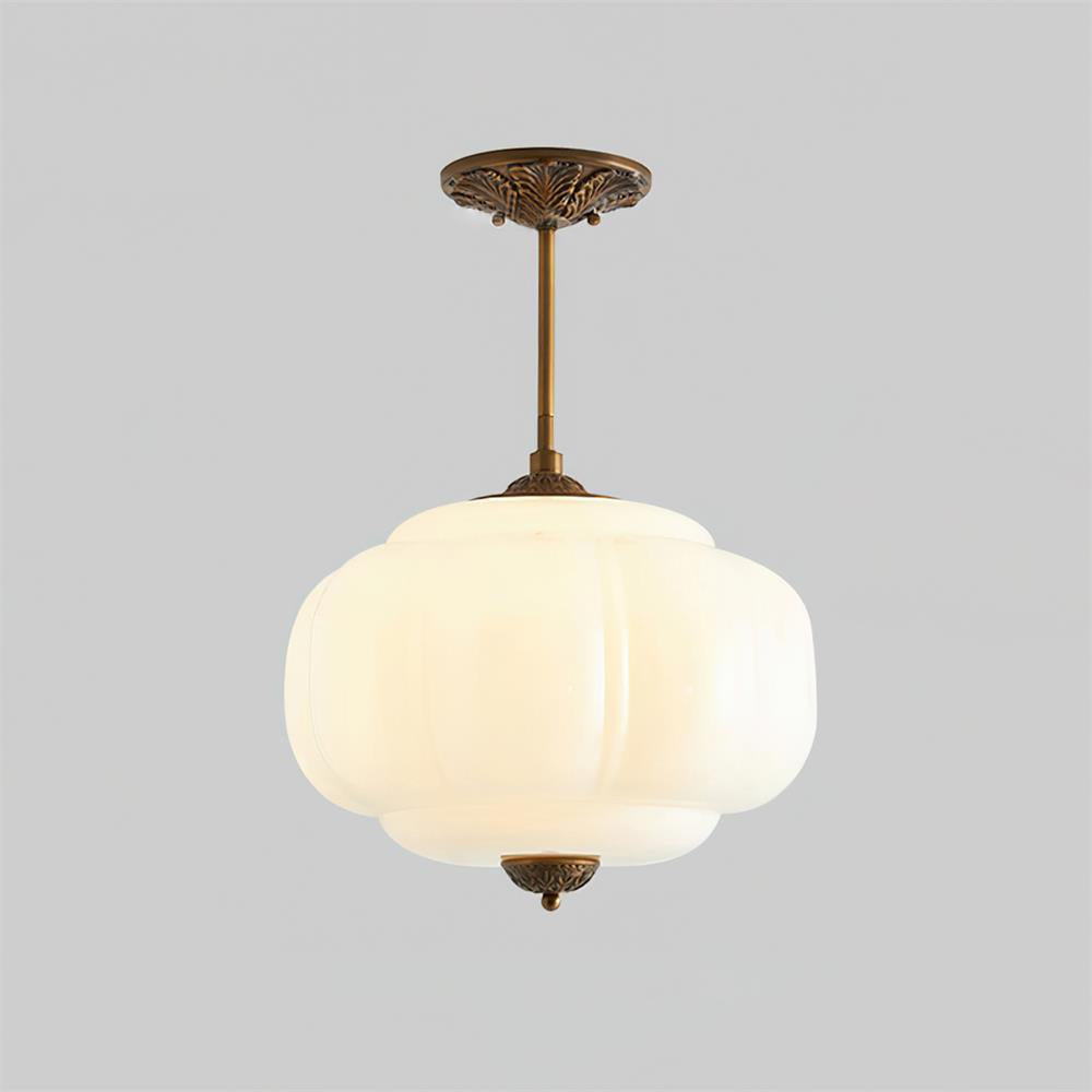 Eldio Lampe Plafond Semi-Encastrée en Verre Vert - Neutralighting
