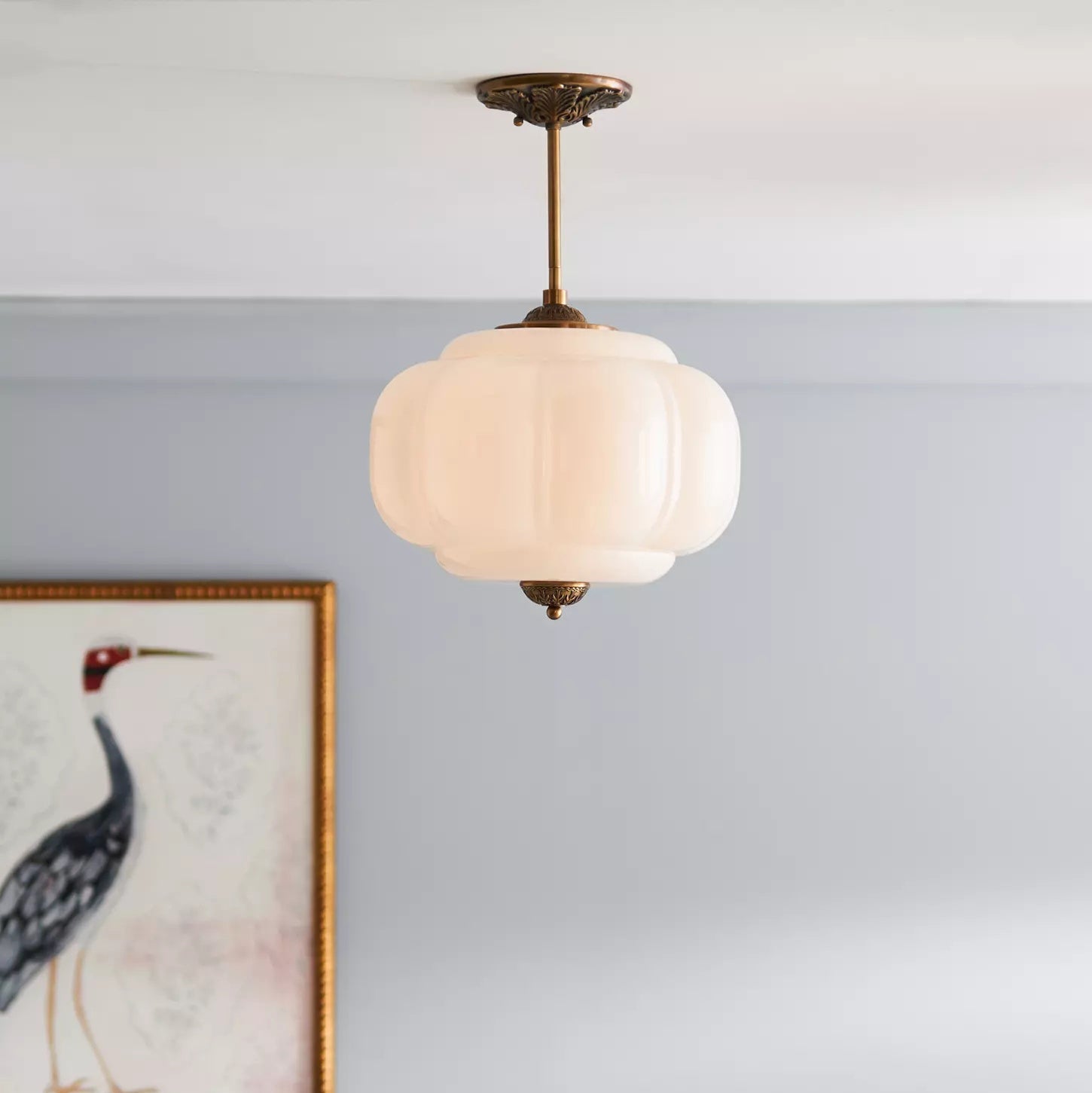 Eldio Lampe Plafond Semi-Encastrée en Verre Vert - Neutralighting