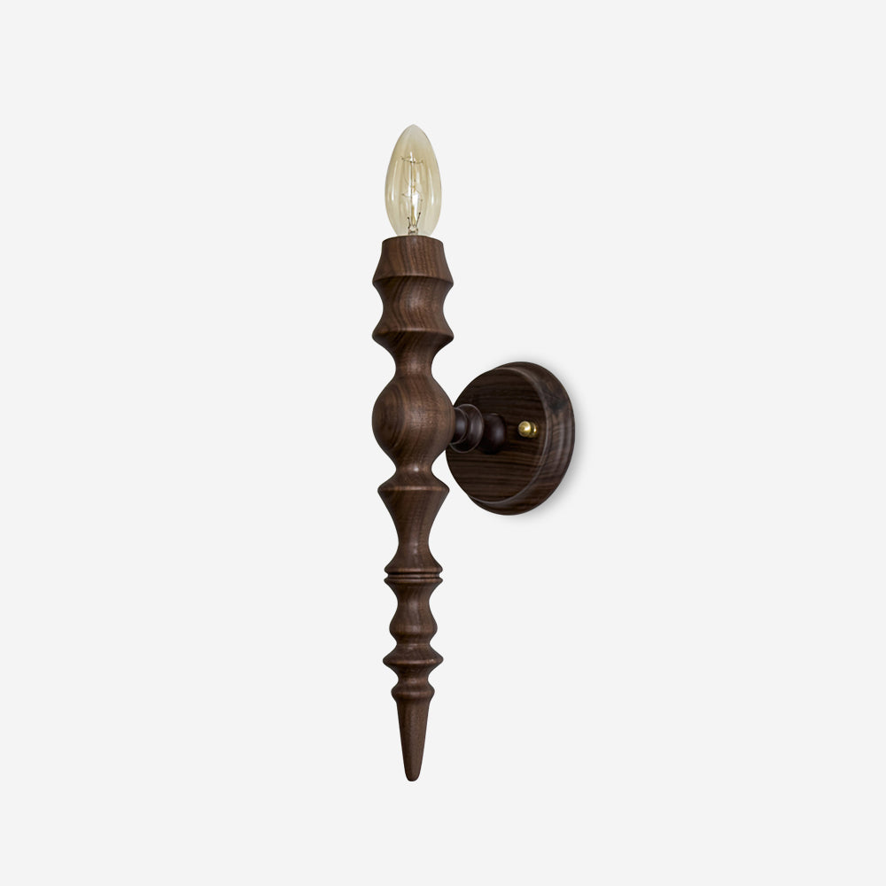 Wall Lamp Modern Vintage Wood Body Multiple Wood Finishes - Letslighting