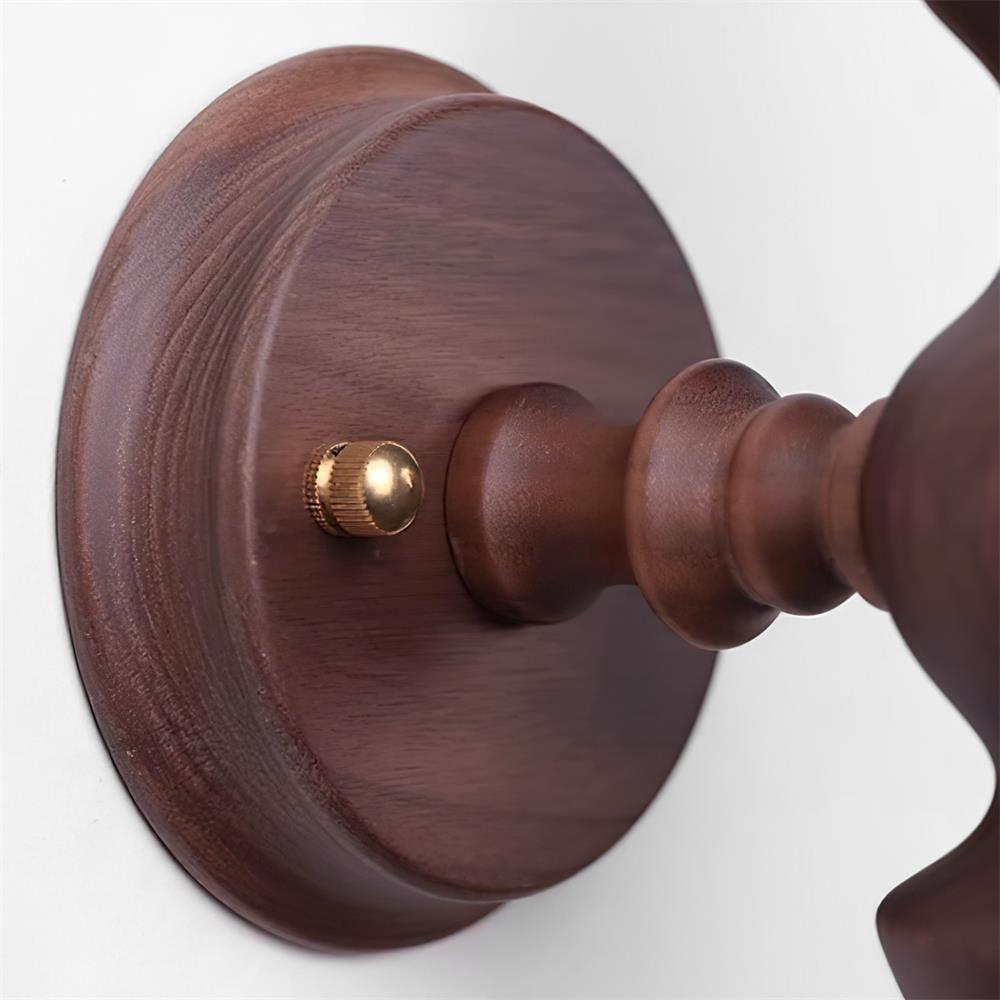 Wall Lamp Modern Vintage Wood Body Multiple Wood Finishes - Letslighting
