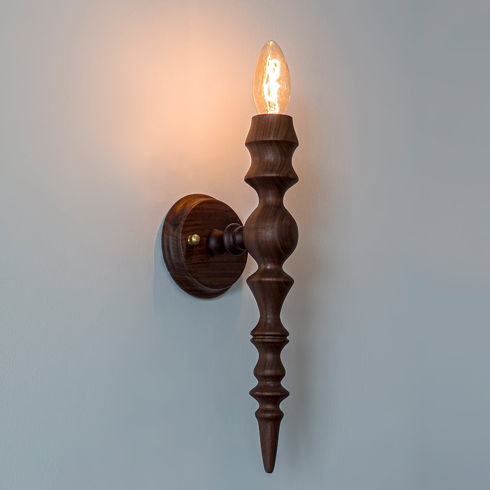 Wall Lamp Modern Vintage Wood Body Multiple Wood Finishes - Letslighting