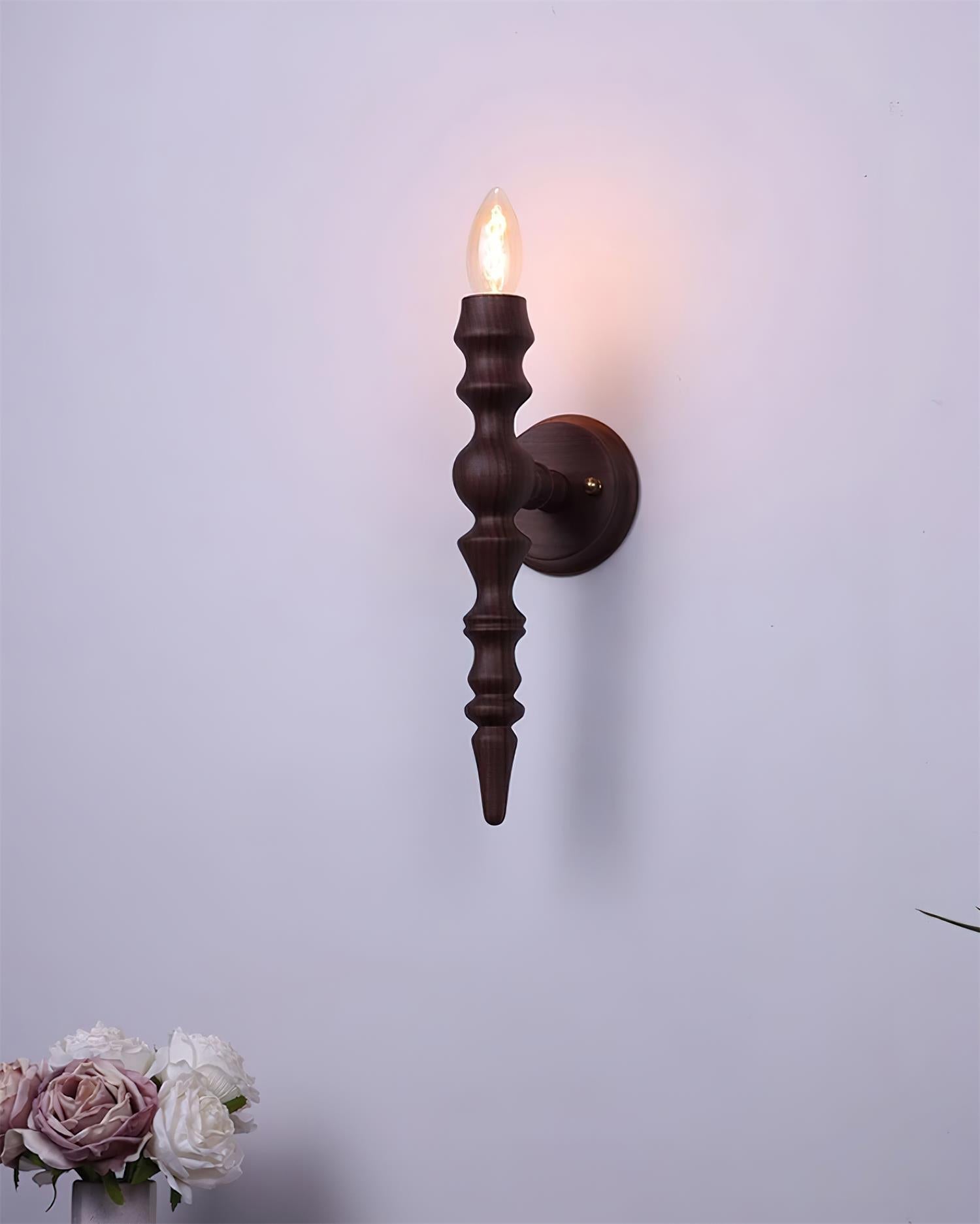 Wall Lamp Modern Vintage Wood Body Multiple Wood Finishes - Letslighting
