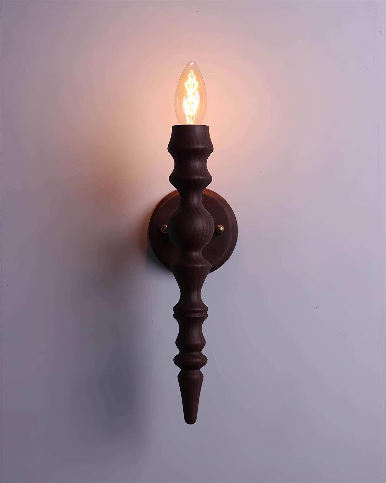 Wall Lamp Modern Vintage Wood Body Multiple Wood Finishes - Letslighting