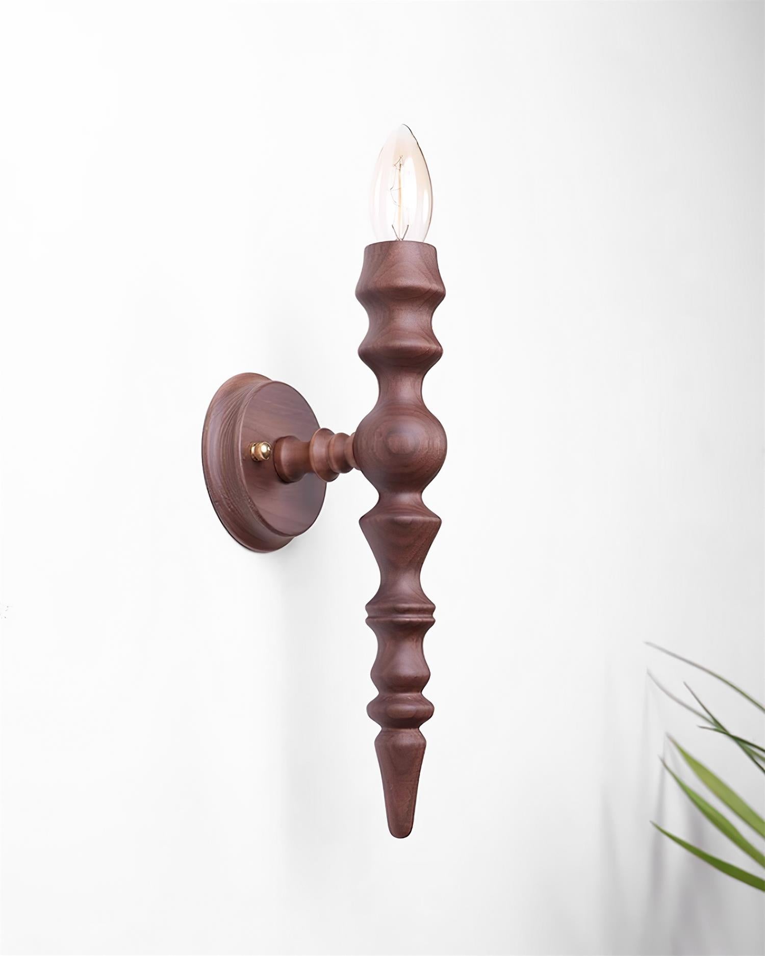 Wall Lamp Modern Vintage Wood Body Multiple Wood Finishes - Letslighting