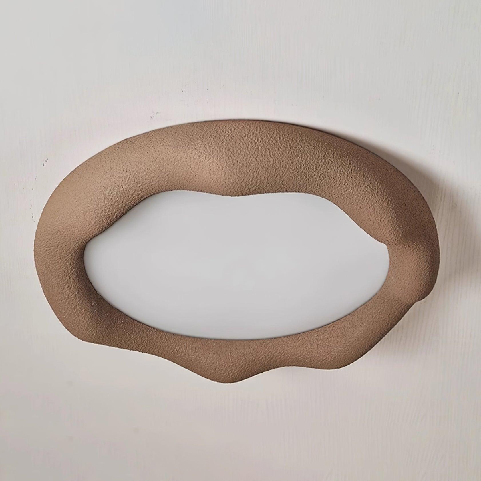 Vesperin Plafonnier en résine organique et fibre de verre, couleur beige - Neutralighting