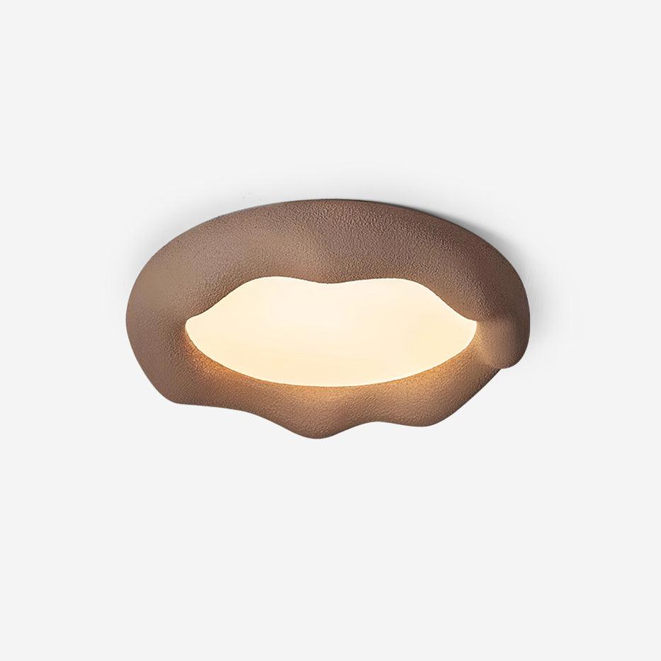 Vesperin Plafonnier en résine organique et fibre de verre, couleur beige - Neutralighting