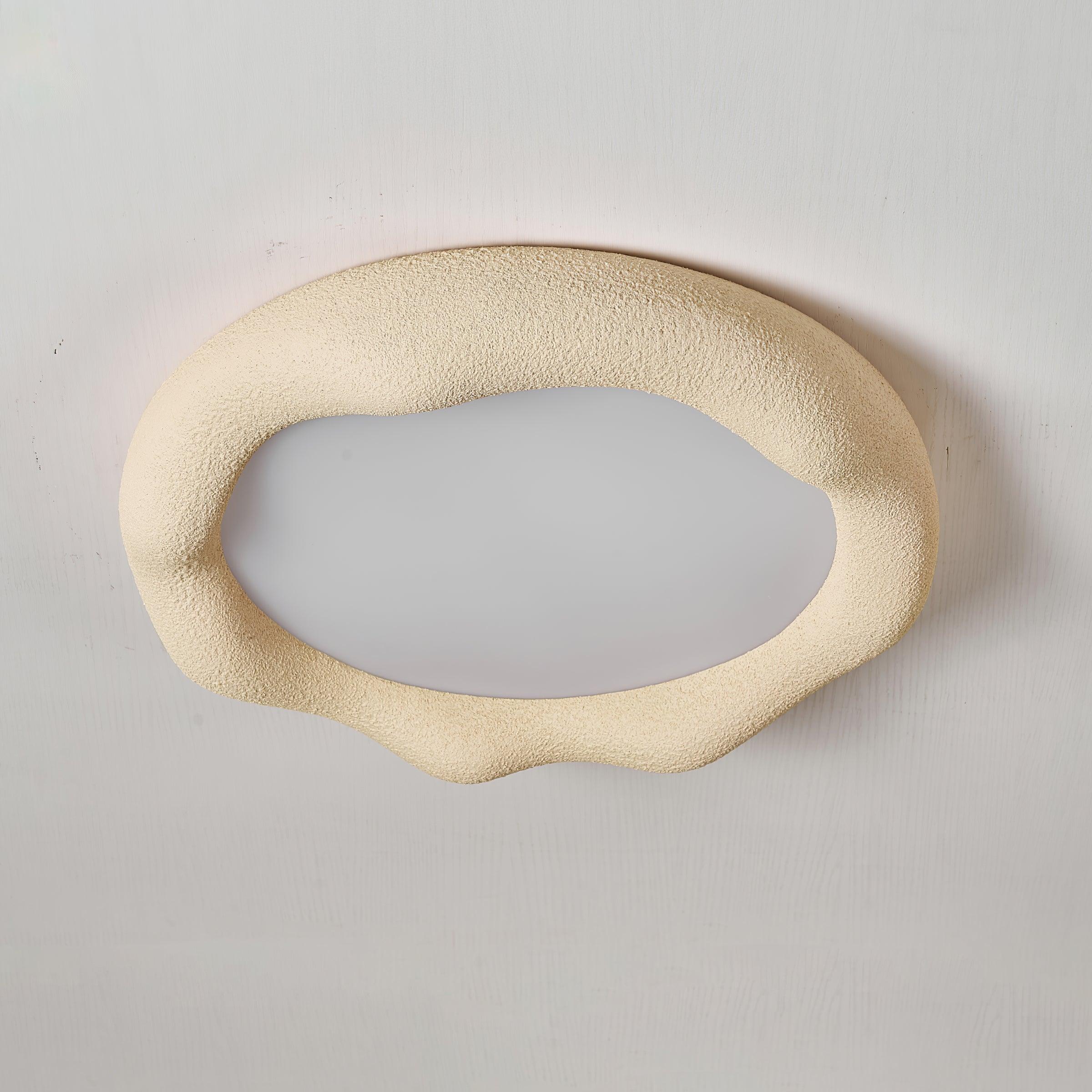 Vesperin Plafonnier en résine organique et fibre de verre, couleur beige - Neutralighting