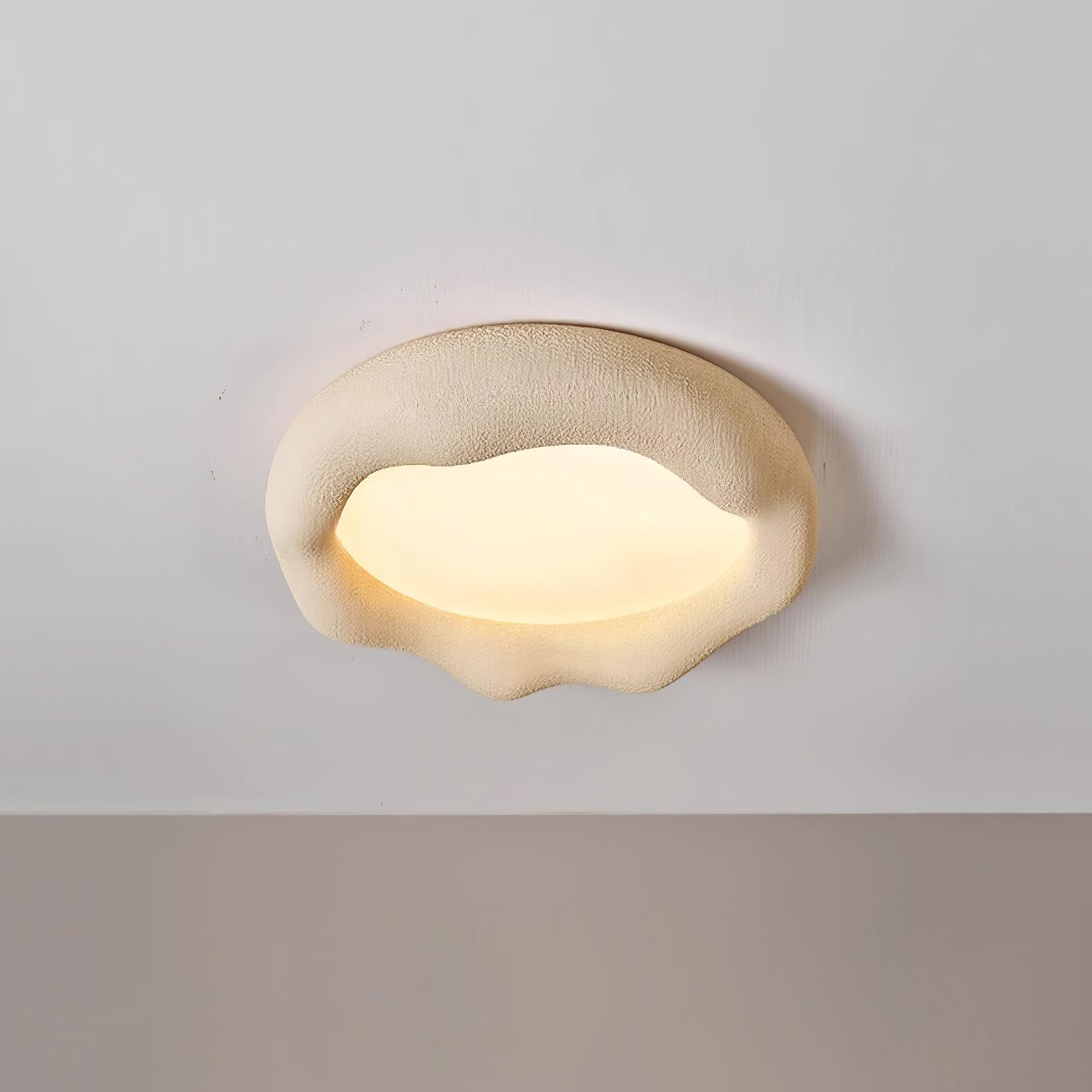 Vesperin Plafonnier en résine organique et fibre de verre, couleur beige - Neutralighting