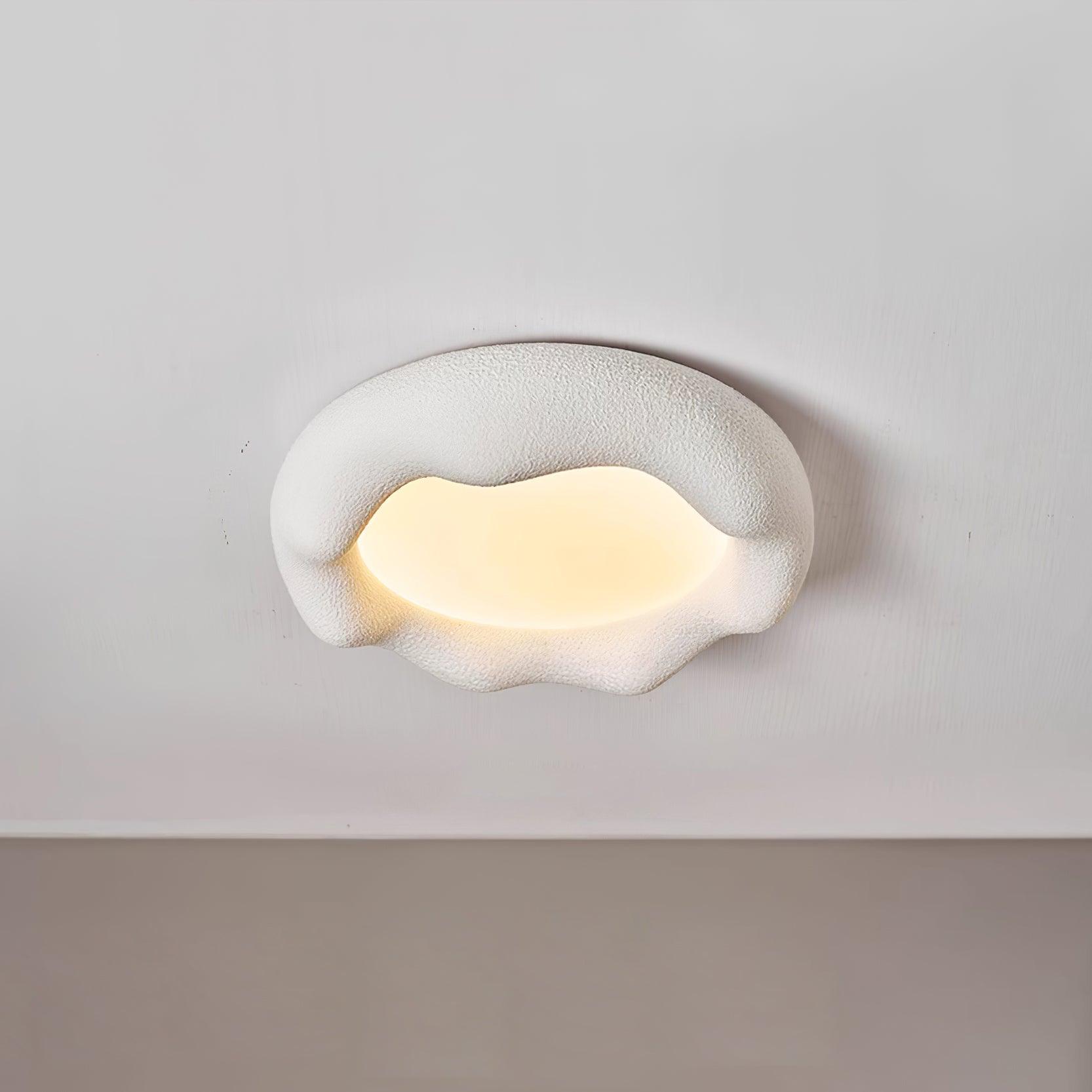 Vesperin Plafonnier en résine organique et fibre de verre, couleur beige - Neutralighting
