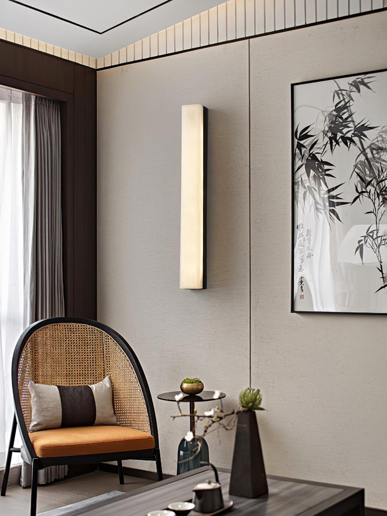 Luste Minimalist Alabaster Wall Lamp Rectangular - Letslighting