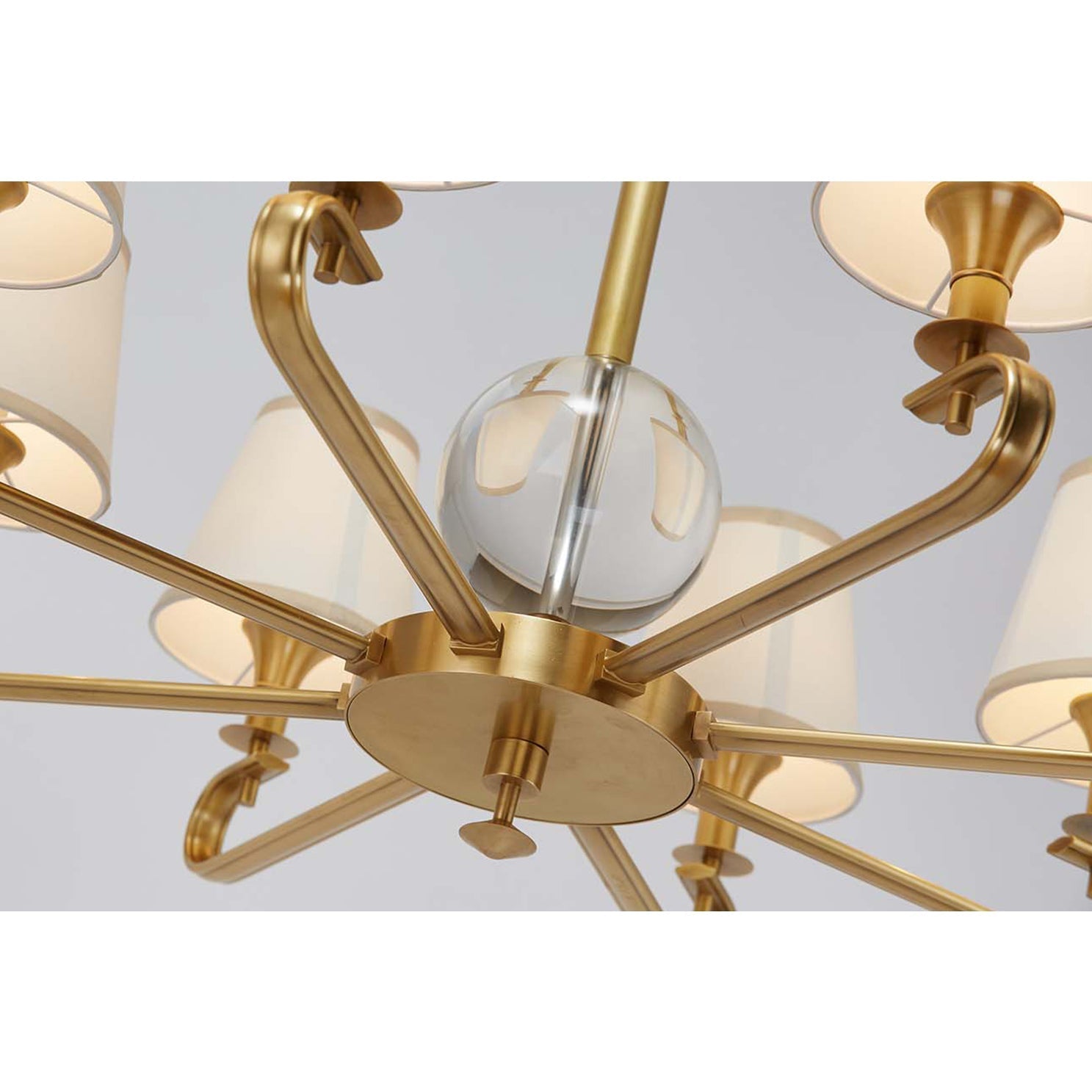 Sage Postmodern Luxury Fabric Crystal Chandelier - Lamp Copper