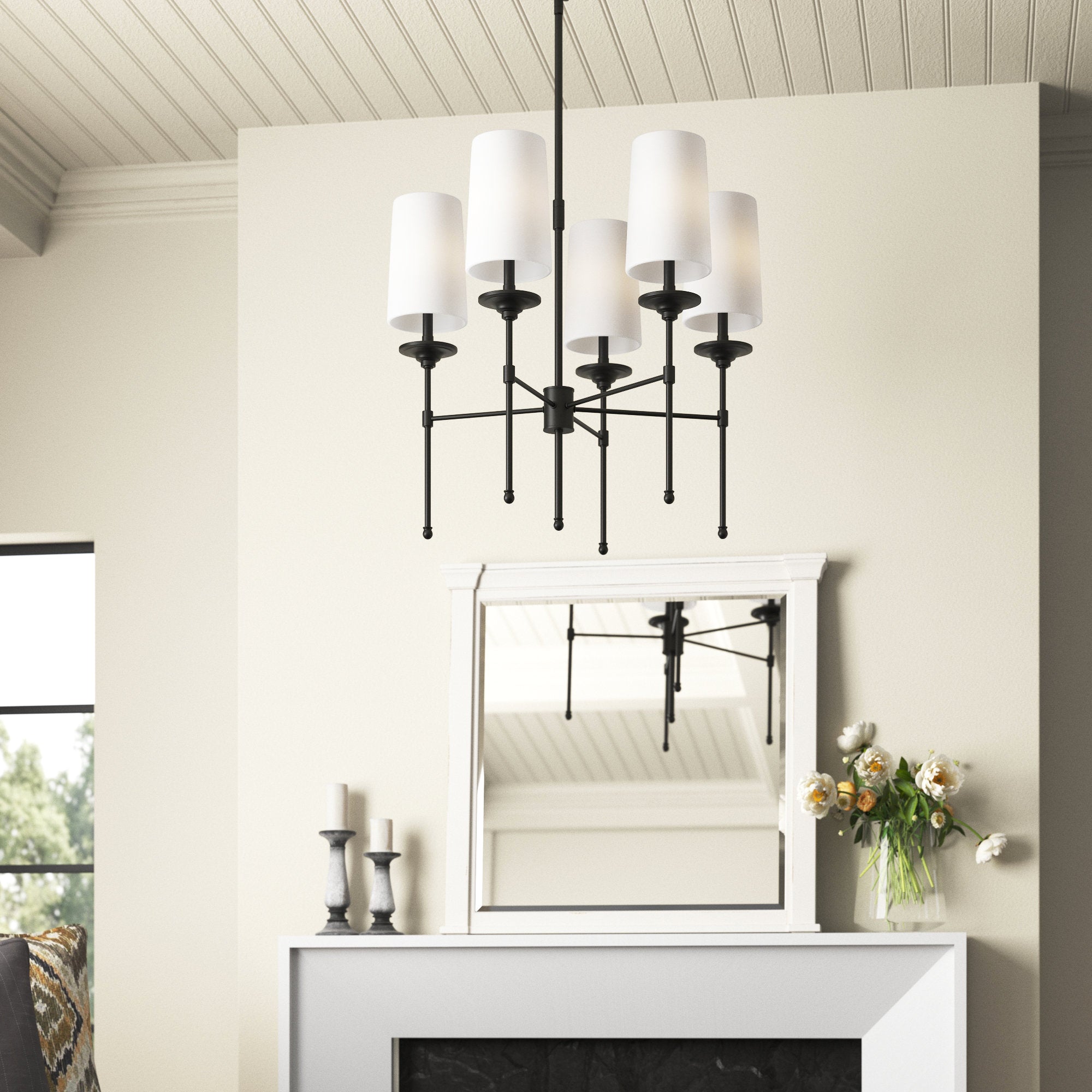 Armiriel Lustre Laiton Tissu Vintage Industriel - Neutralighting