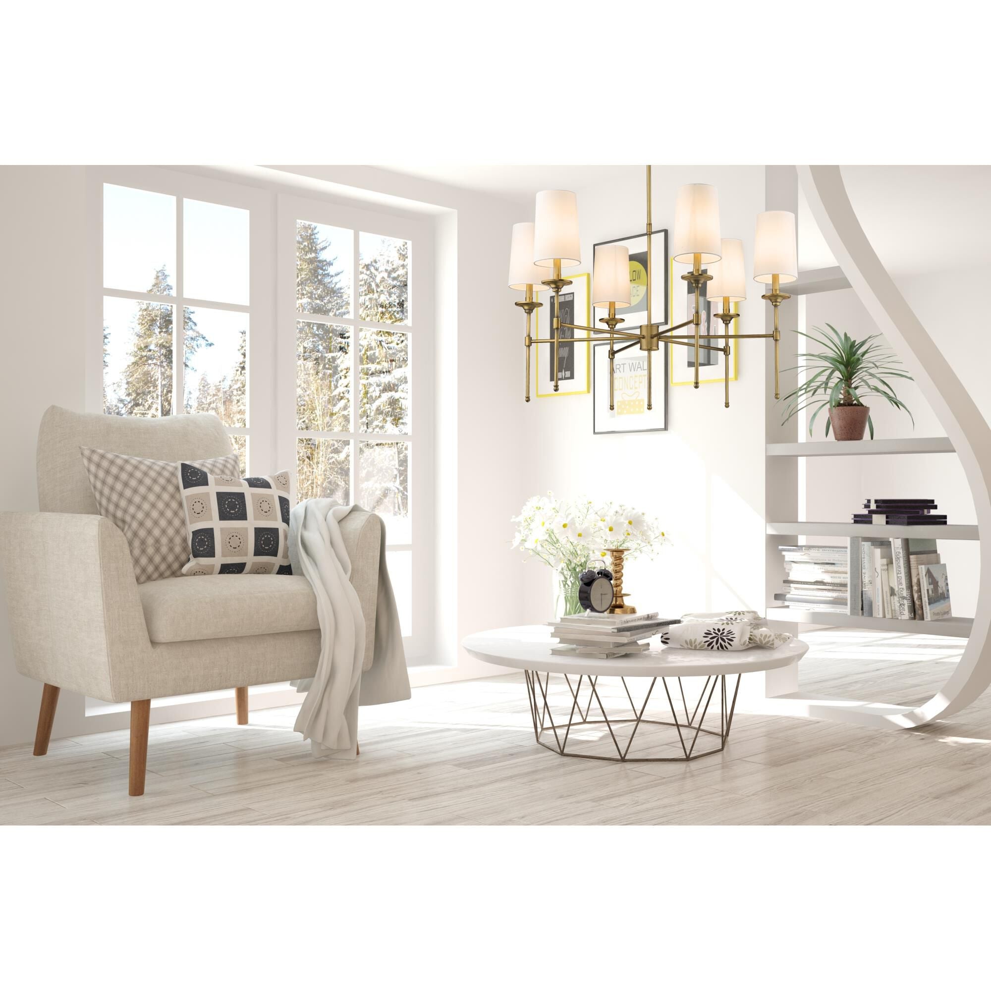 Armiriel Lustre Laiton Tissu Vintage Industriel - Neutralighting