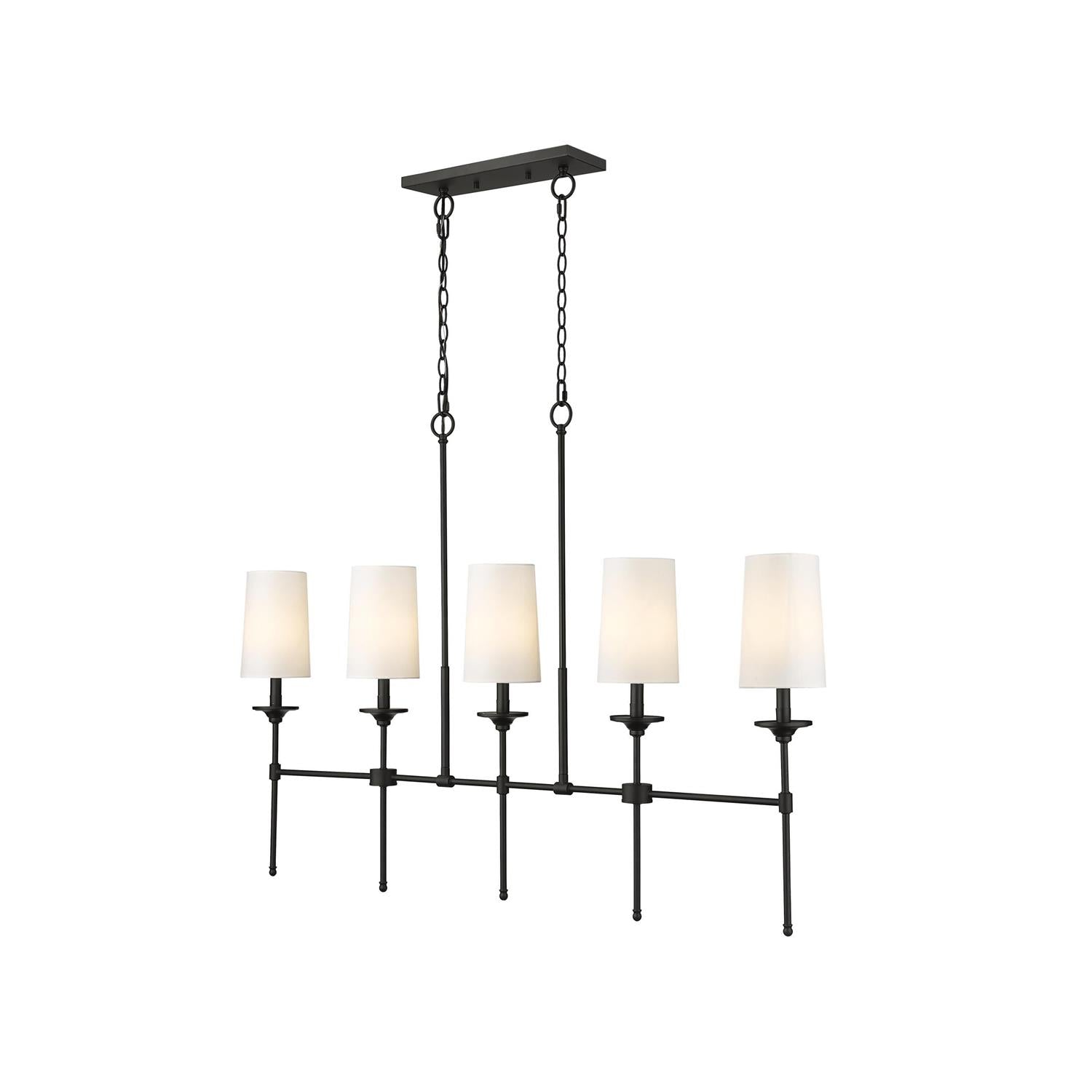 Verinyra Lustre Linéaire Laiton Tissu Vintage Industriel - Neutralighting