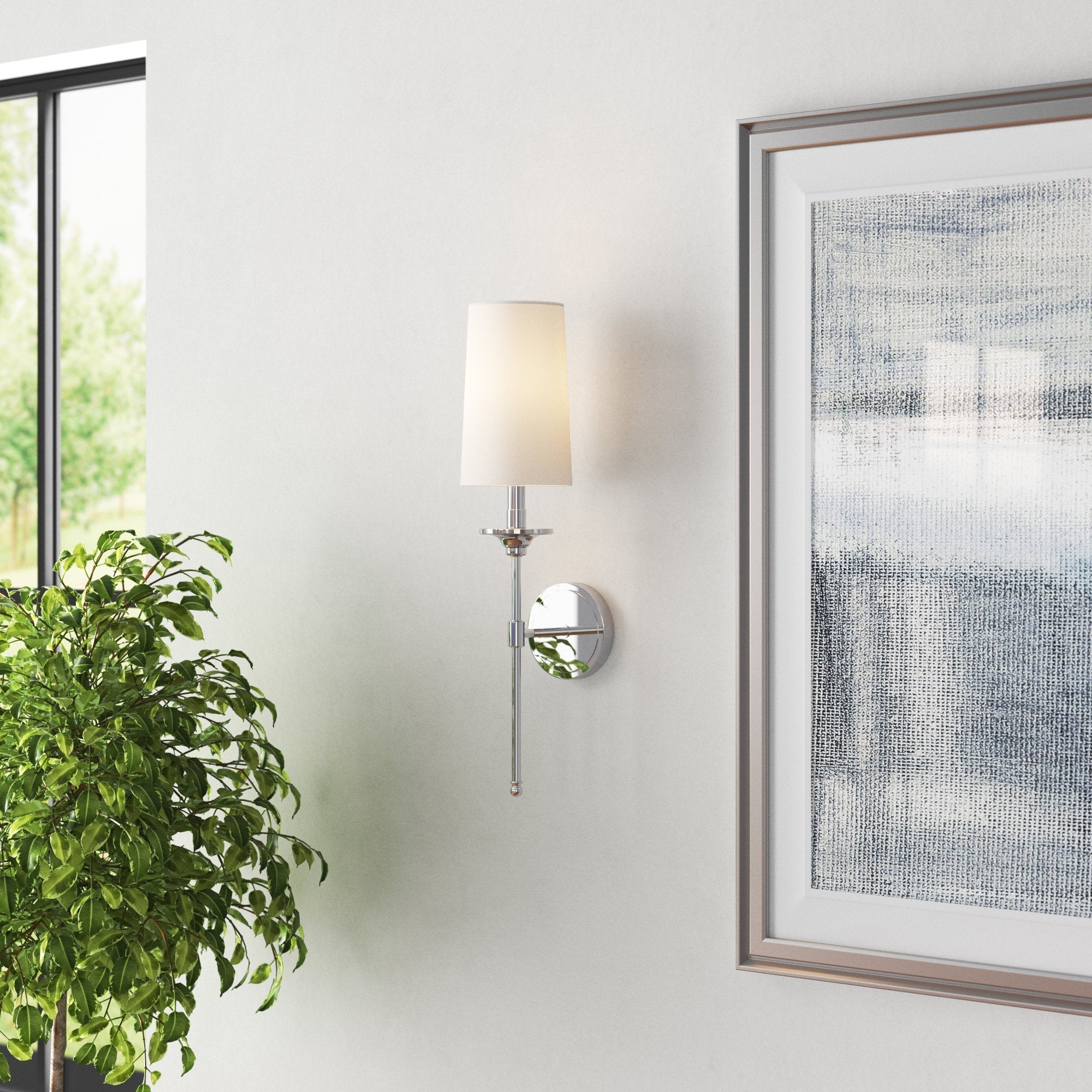 Esileth Applique Murale Laiton Tissu Vintage - Neutralighting