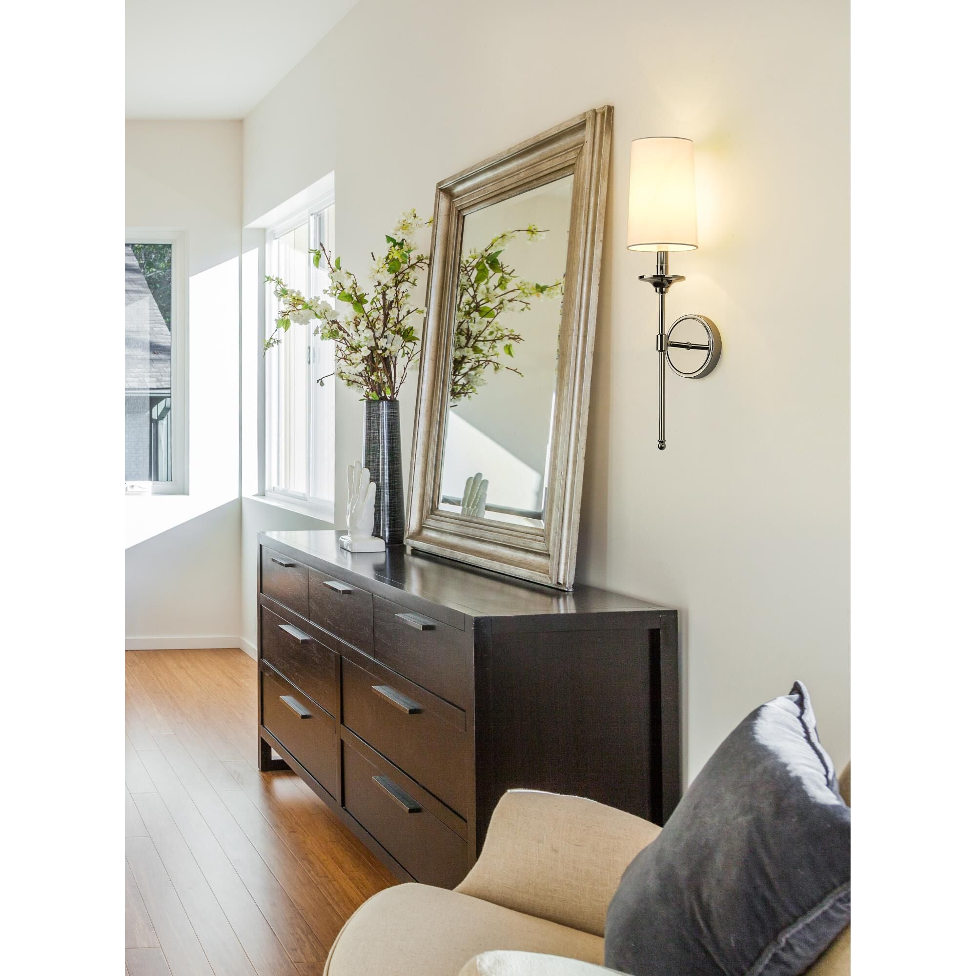 Esileth Applique Murale Laiton Tissu Vintage - Neutralighting