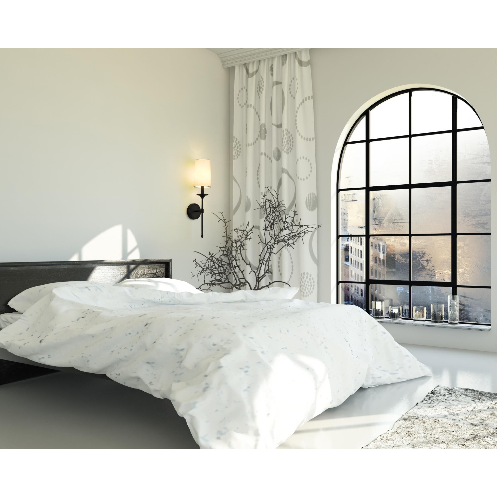 Esileth Applique Murale Laiton Tissu Vintage - Neutralighting