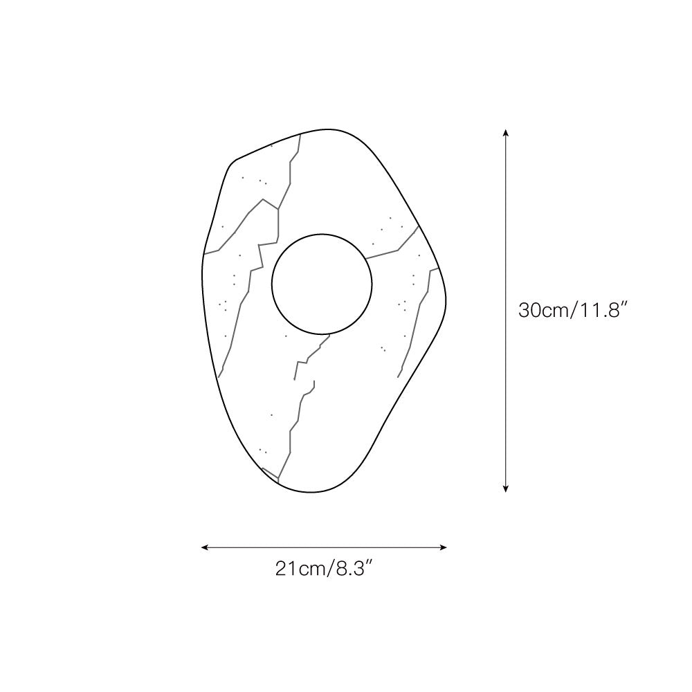 Orphaarae Modern Minimalist Glass Marble Wall Lamp - Lamp Copper